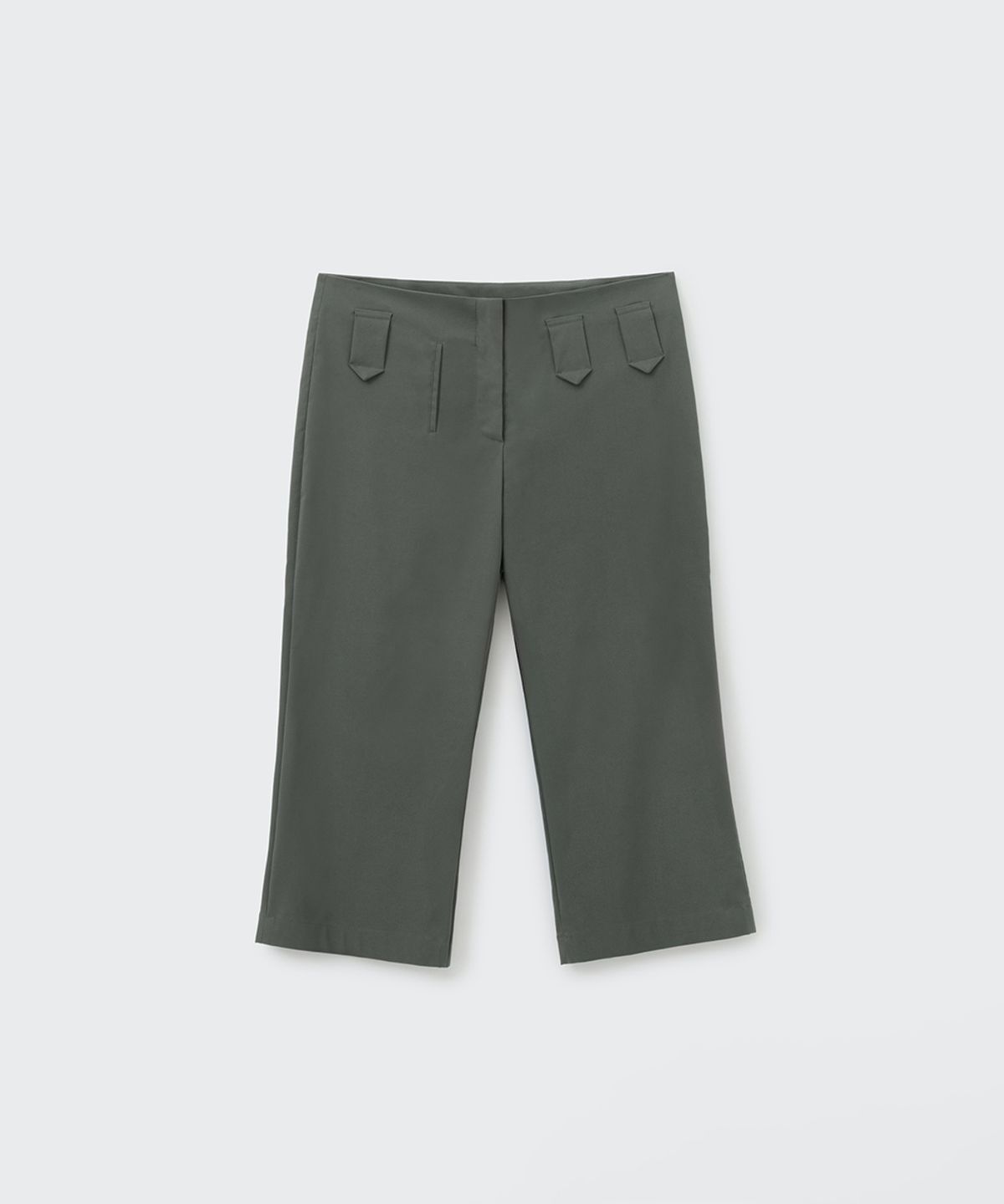 코스모스(COSMOSS) TAB CAPRI PANTS (TAUPE)