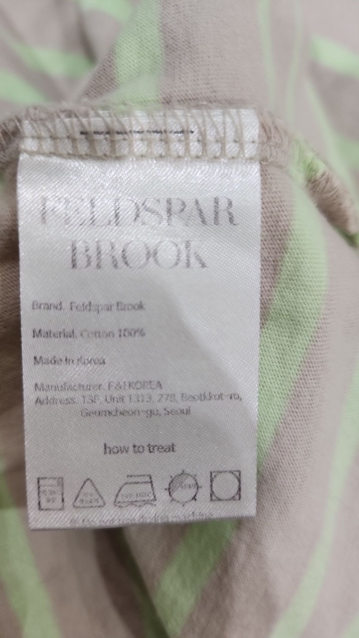 펠스파브룩(FELDSPAR BROOK) 반소매 티셔츠 M