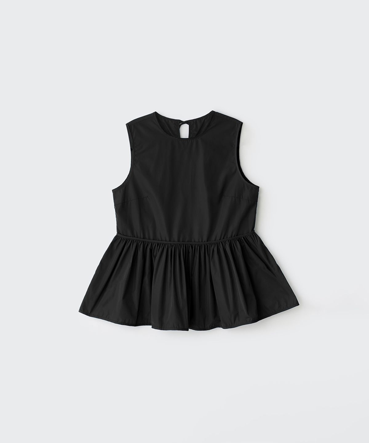 코스모스(COSMOSS) FLARE PEPLUM SLEEVELESS (BLACK)