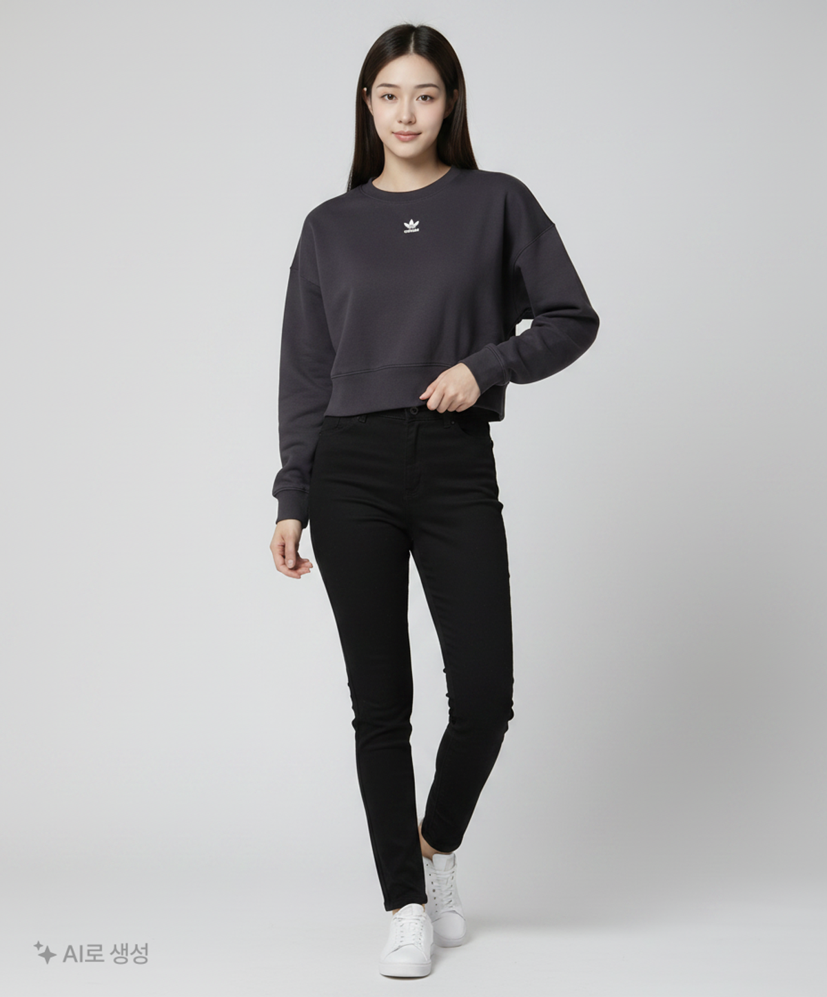 아디다스(ADIDAS) 스웻셔츠 W - 블랙 / H06660 XS