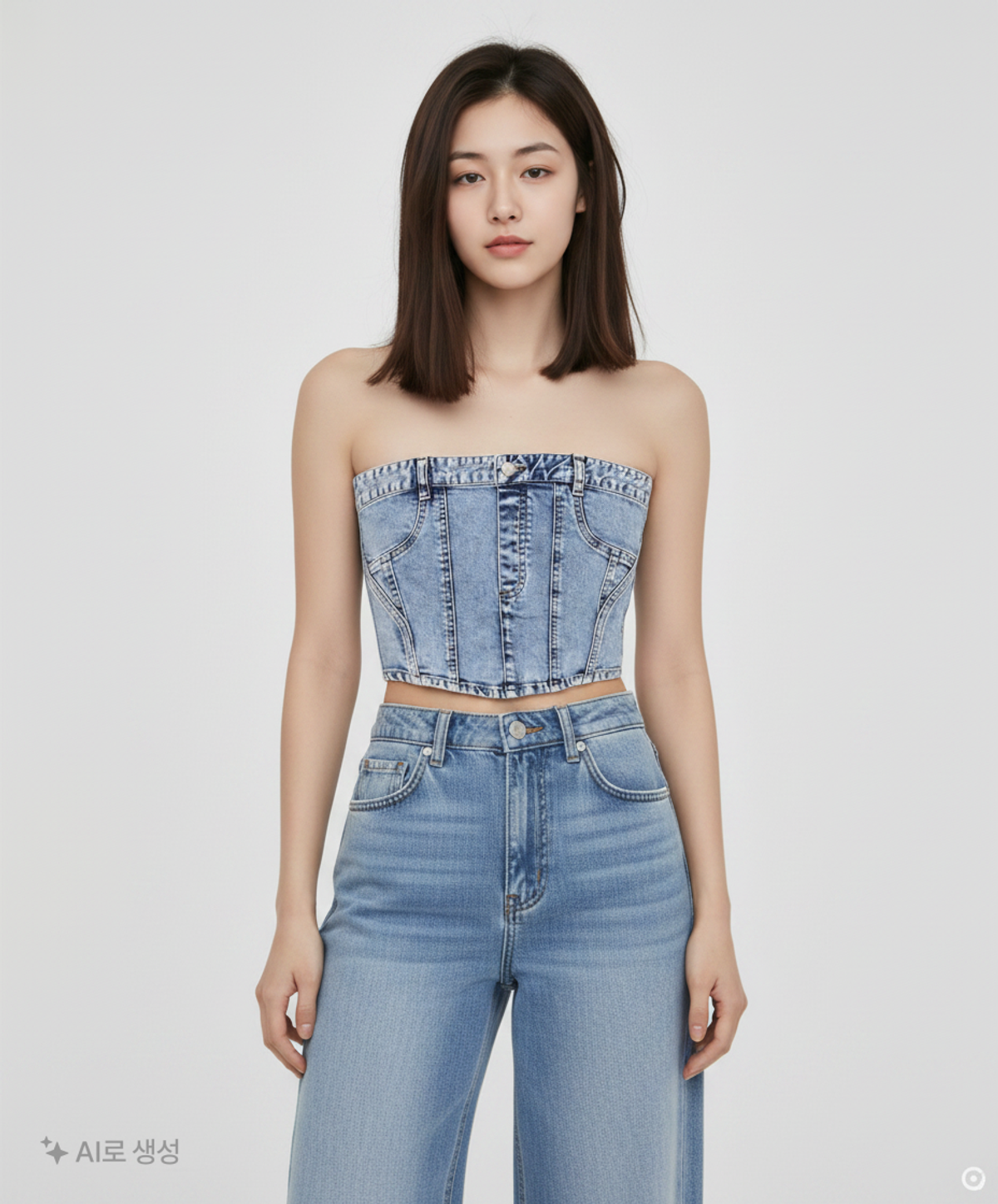 게스(GUESS) 데님 뷔스티에 FREE