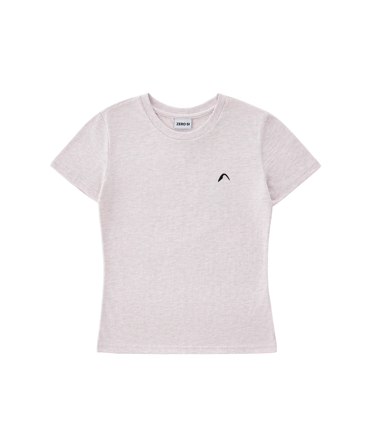 제로시(ZEROSI) (W) ZRS Symbol Applique Tee (LIGHT PINK)