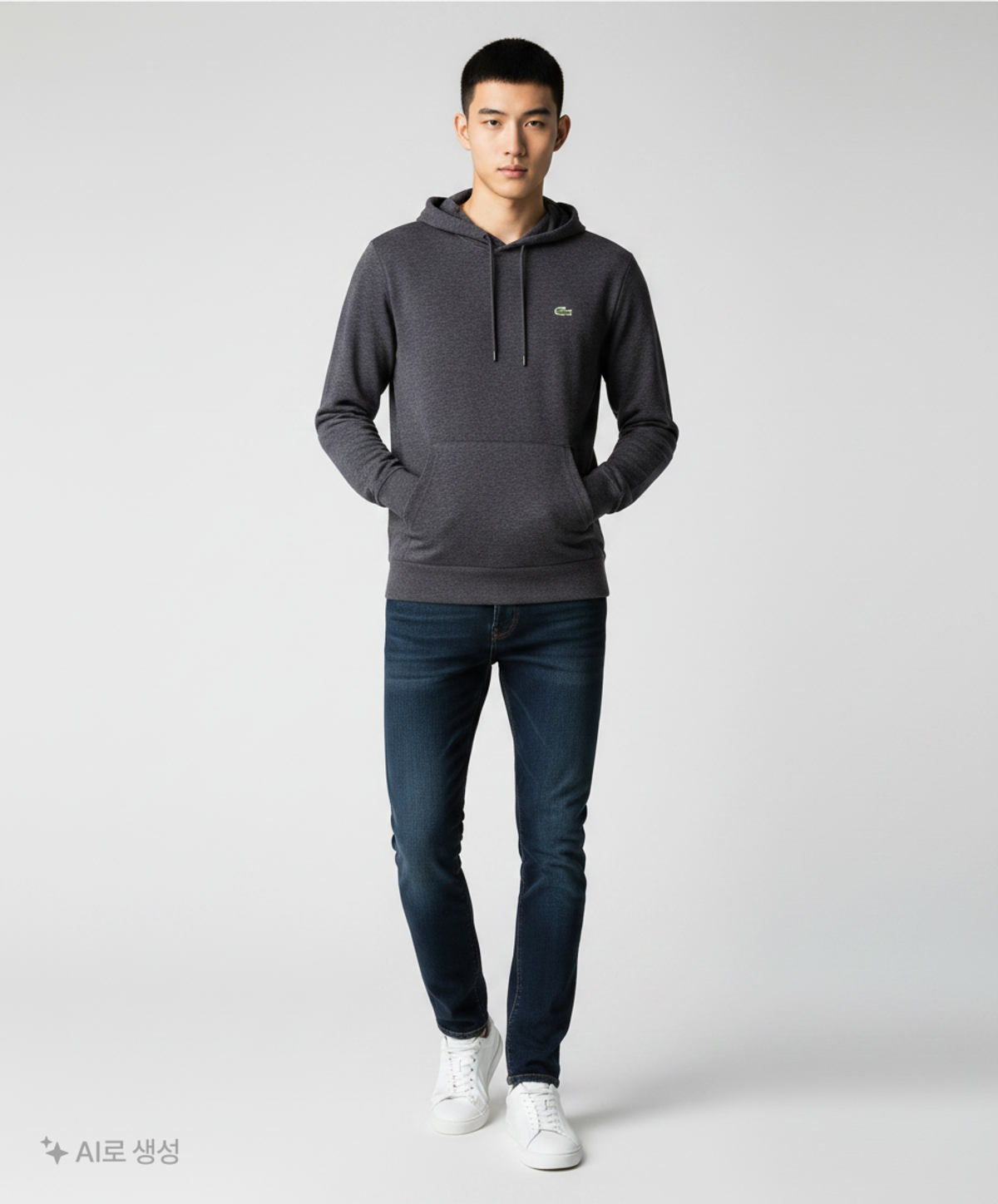 라코스테(LACOSTE) 후드 티셔츠 L