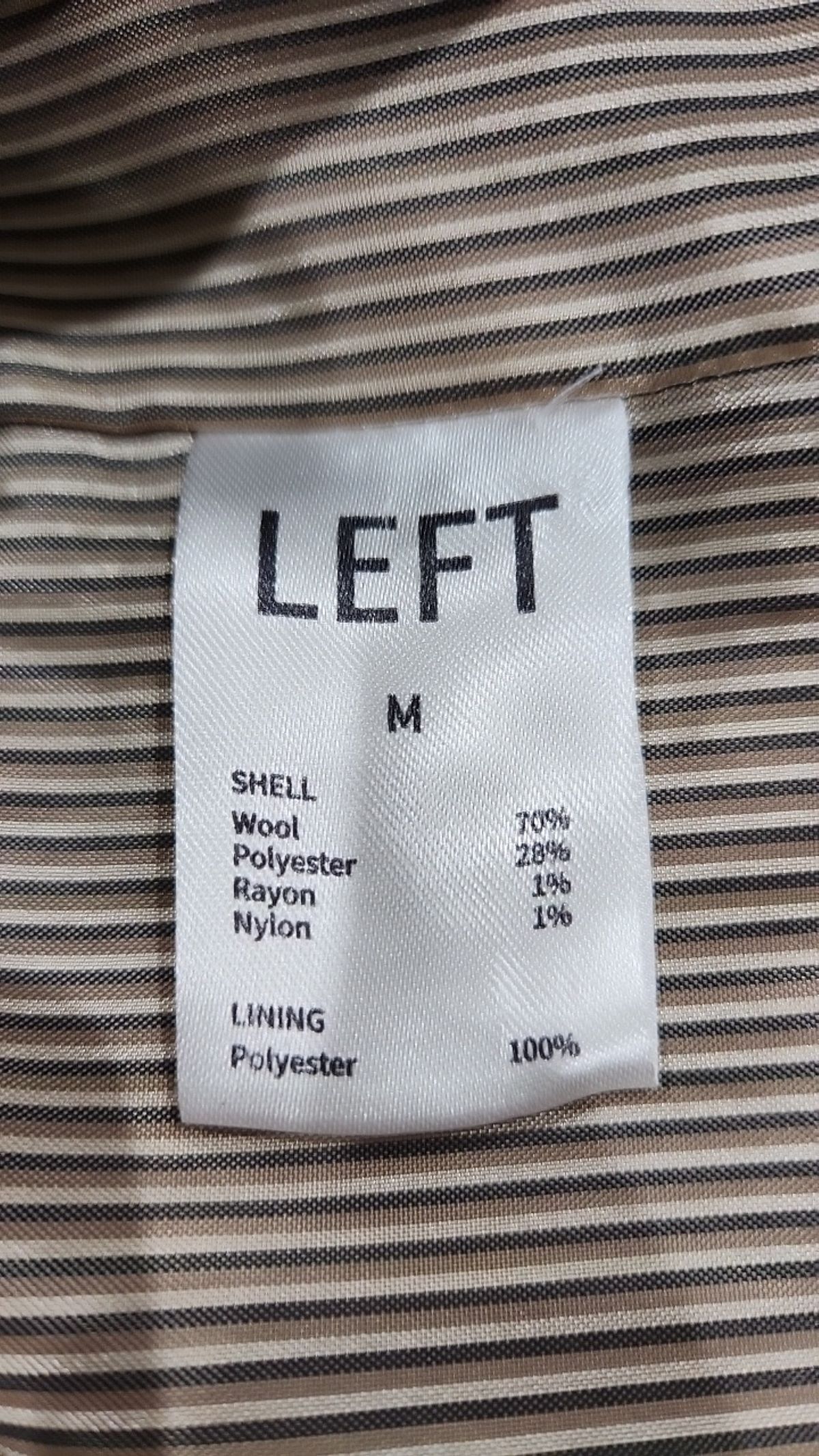 레프트서울(LEFTSEOUL) 겨울 싱글 코트 M