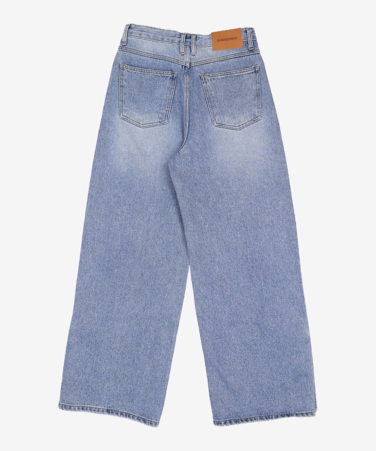 샌드릭(SANDRIC) STRAIGHT SNAP BUTTON DENIM PANTS_LIGHT BLUE S