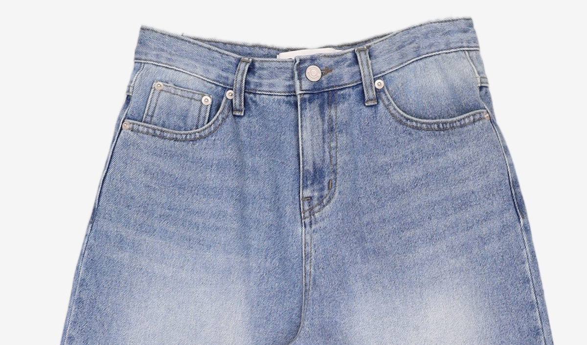 샌드릭(SANDRIC) STRAIGHT SNAP BUTTON DENIM PANTS_LIGHT BLUE S