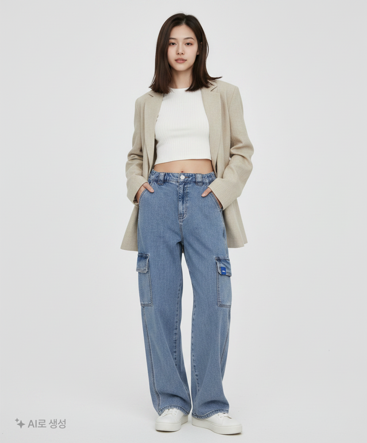 아이러브제이(I LOVE J) 청/데님 팬츠 S