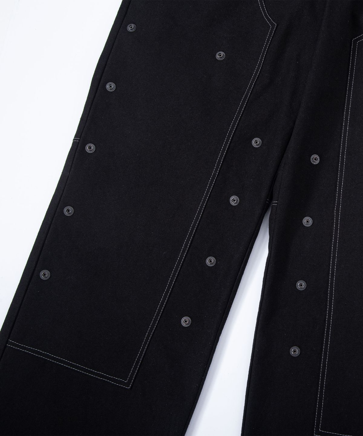 에이치직(H.JIK) Detachable Double Knee Trousers - Black
