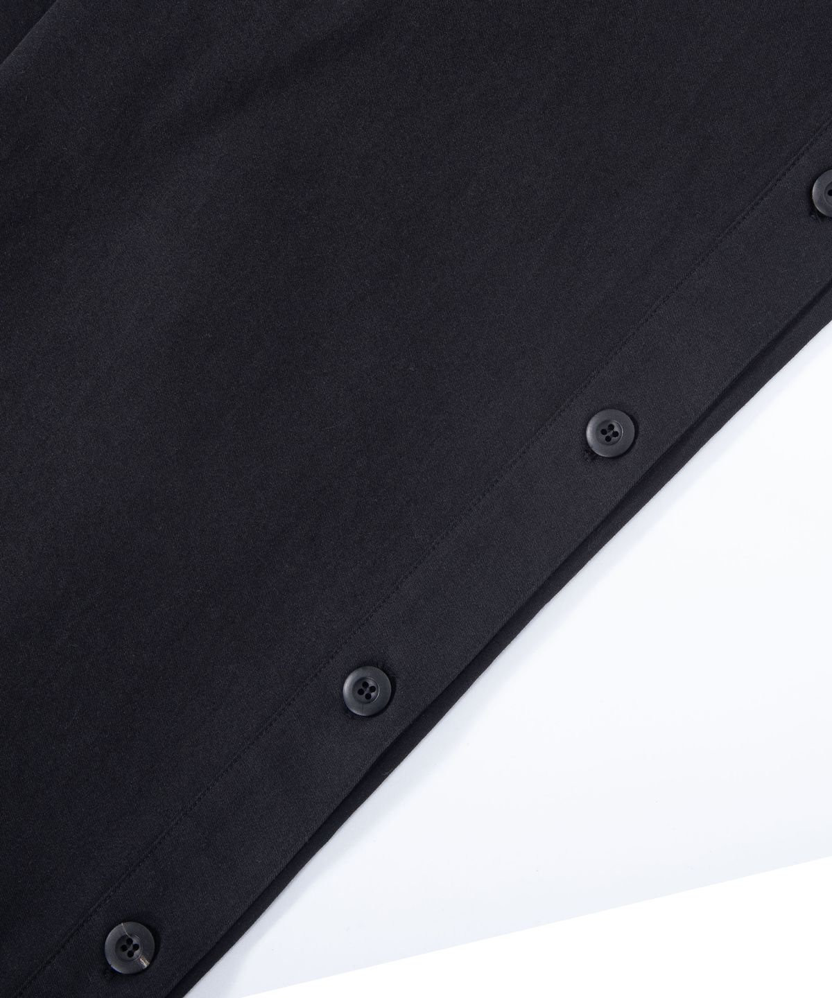 에이치직(H.JIK) Side Placket Cuff Wide Trousers - Black