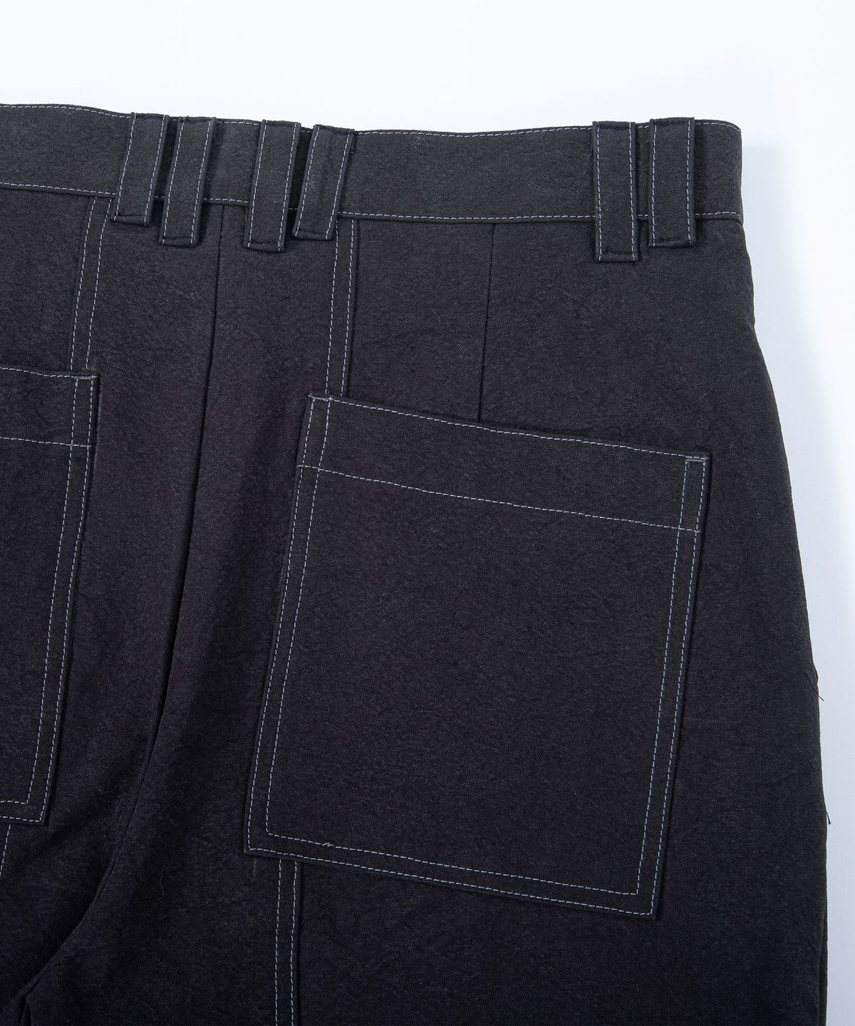 에이치직(H.JIK) Raw-edge Side Panel Trousers - Dusty Black