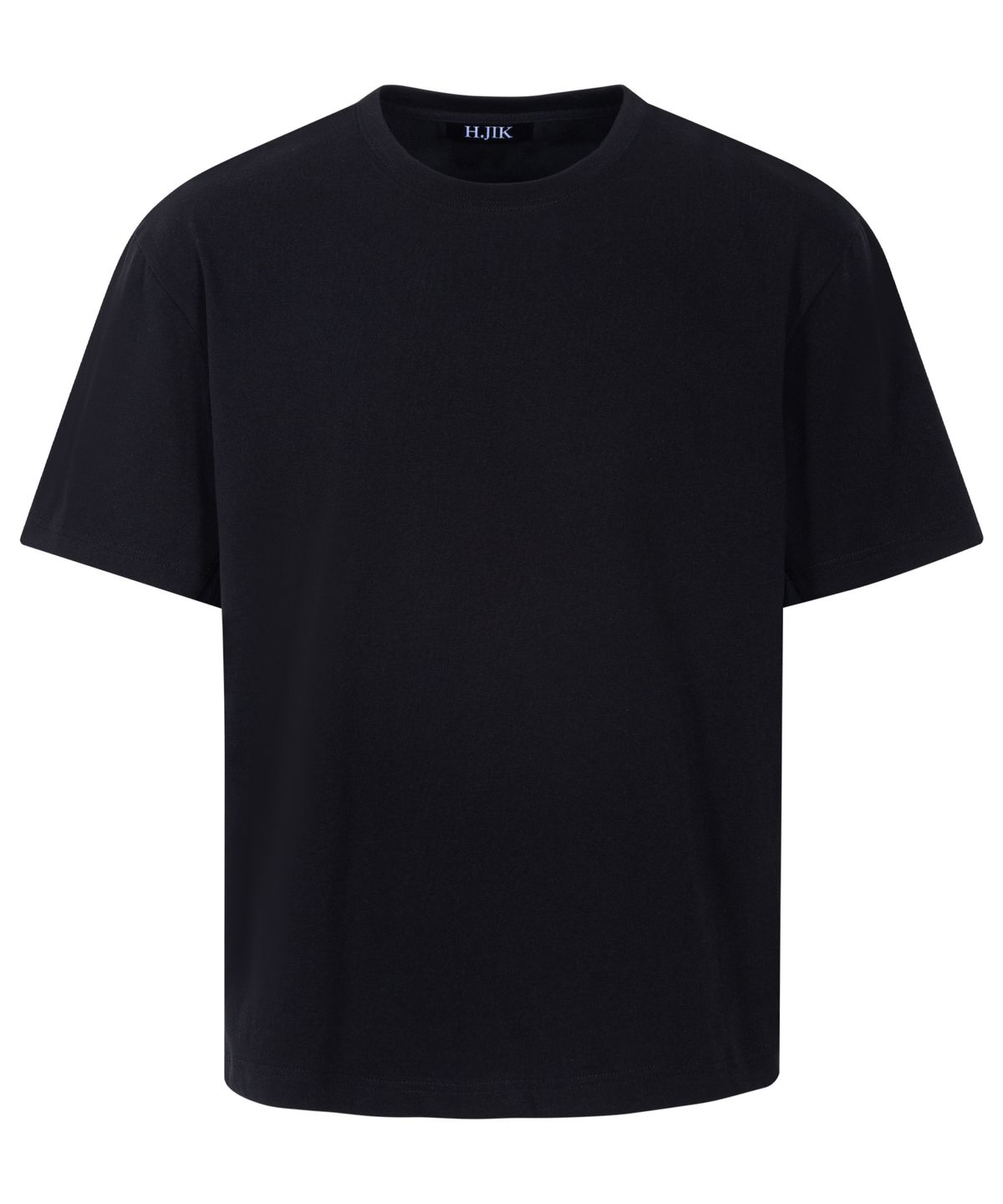 에이치직(H.JIK) Contrast Side Panel T-Shirt - Black