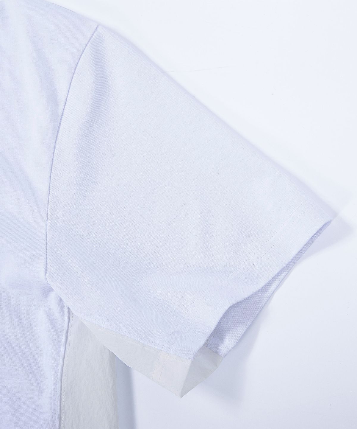 에이치직(H.JIK) Contrast Side Panel T-Shirt - White