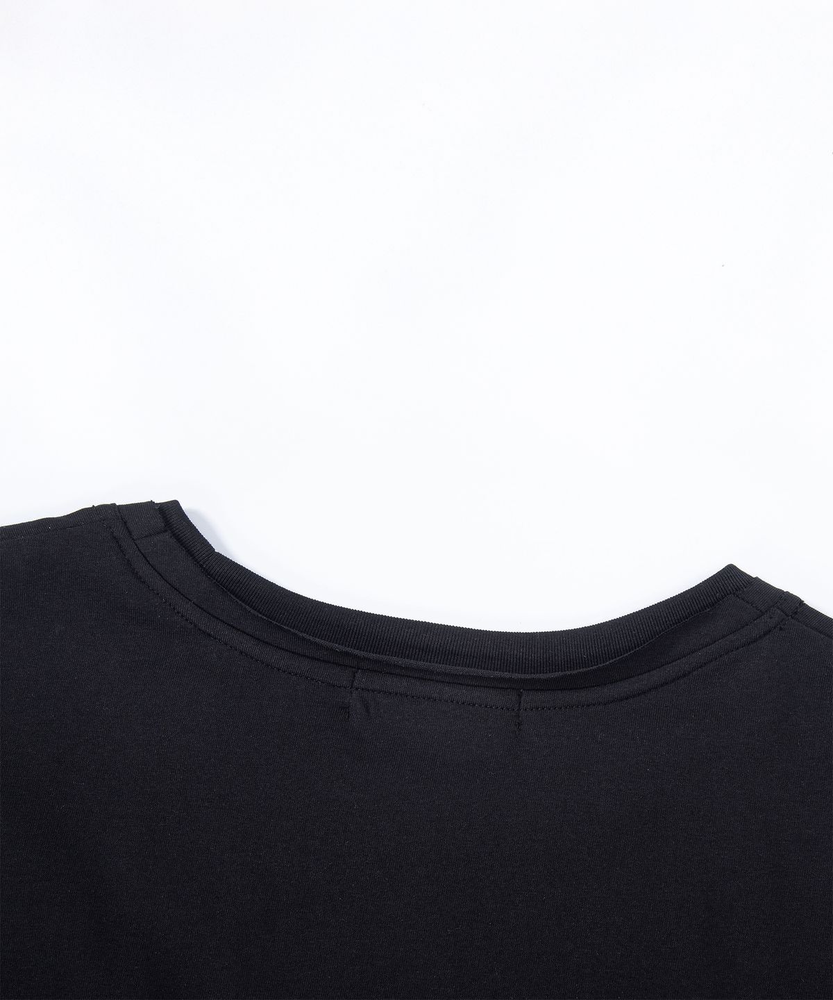 에이치직(H.JIK) Multi Raw-edge Panelled T-shirt-Black
