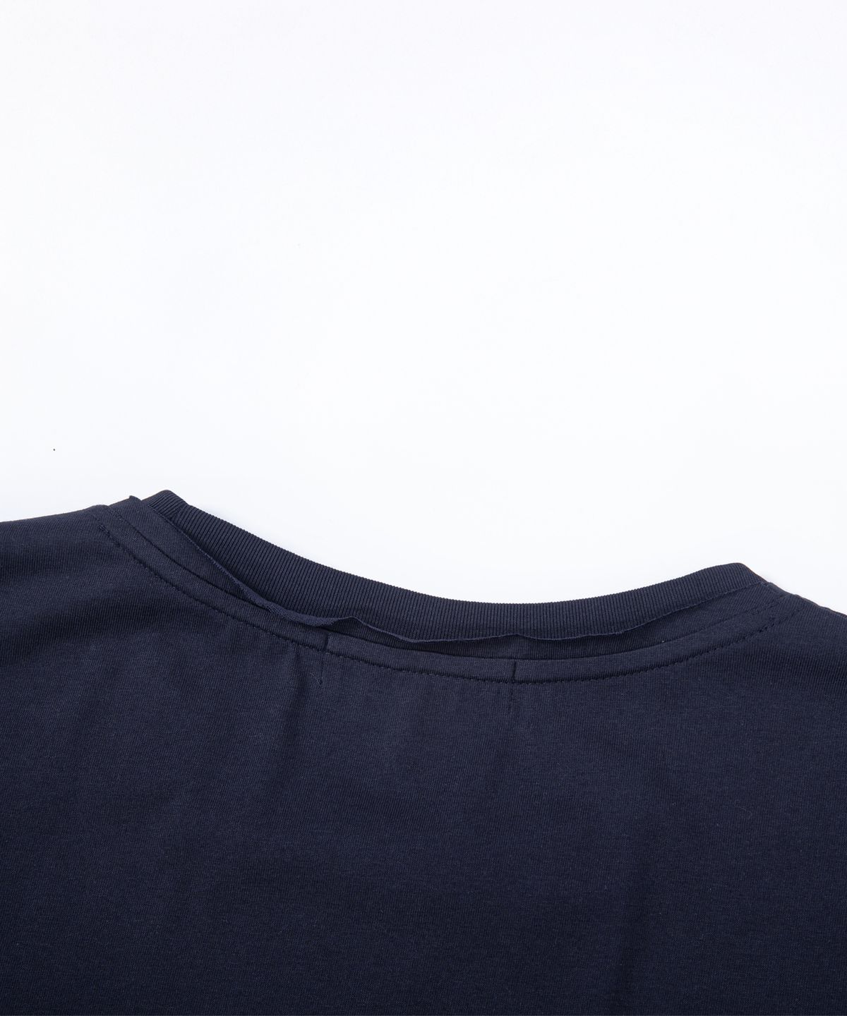 에이치직(H.JIK) Multi Raw-edge Panelled T-shirt-Navy