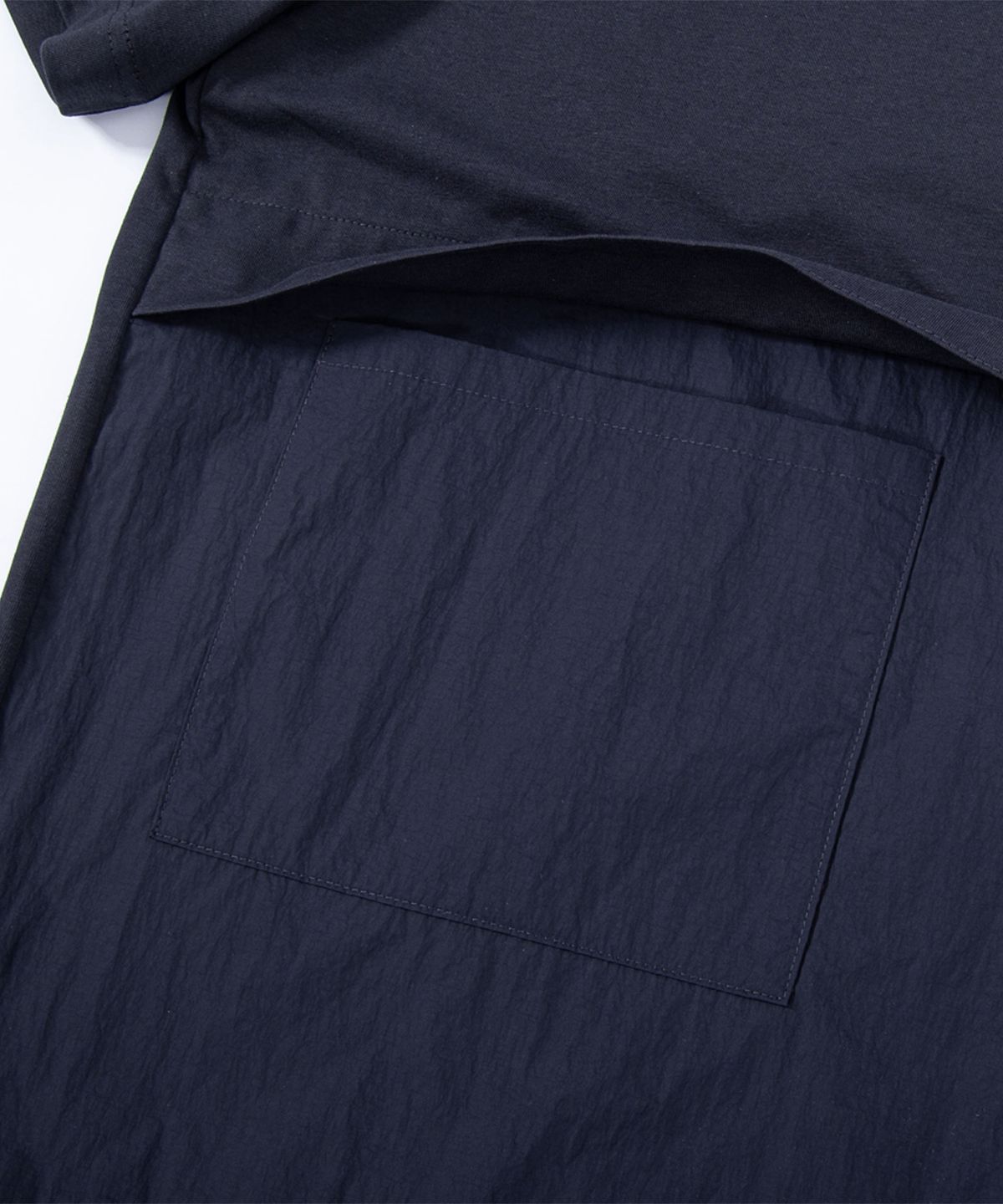 에이치직(H.JIK) Hybrid Utility Panel T-shirt - Navy