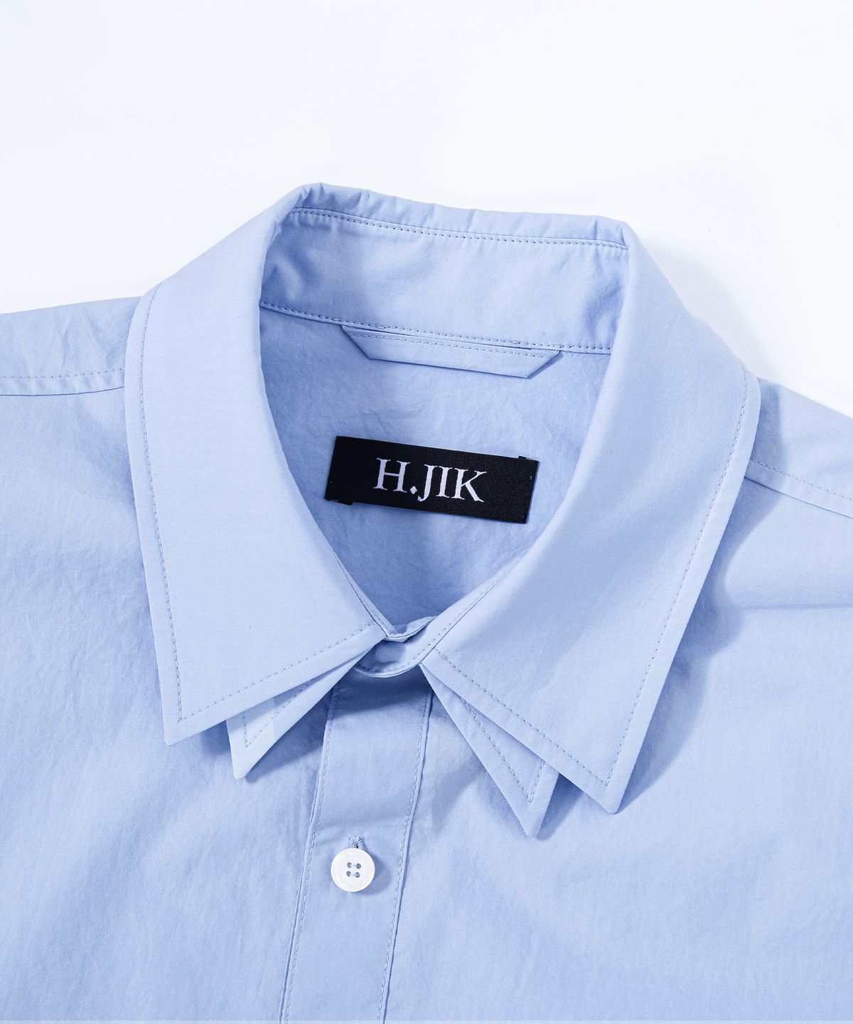 에이치직(H.JIK) Double Collar Cuff-Pocket Shirt - Ice Blue
