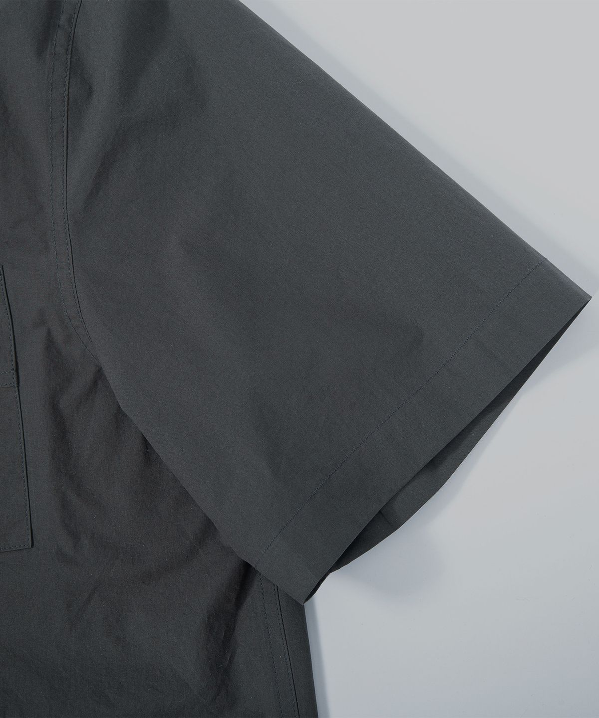 에이치직(H.JIK) Double Collar Cuff-Pocket Shirt - Charcoal