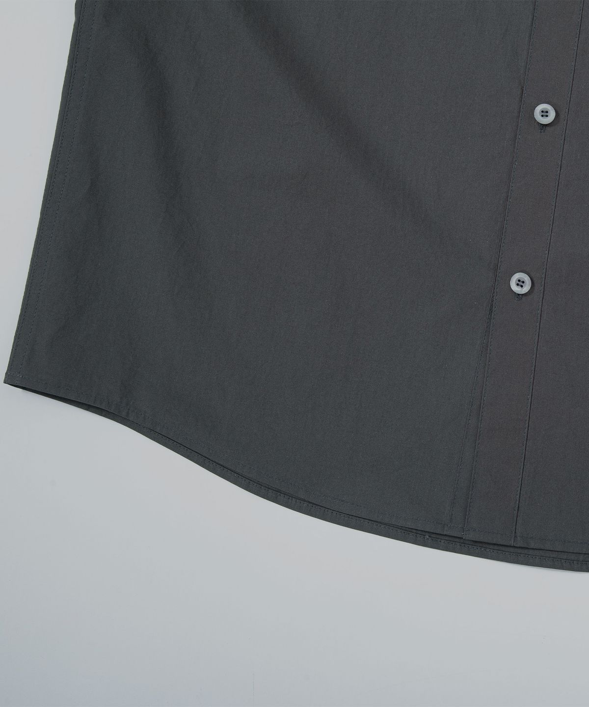 에이치직(H.JIK) Double Collar Cuff-Pocket Shirt - Charcoal