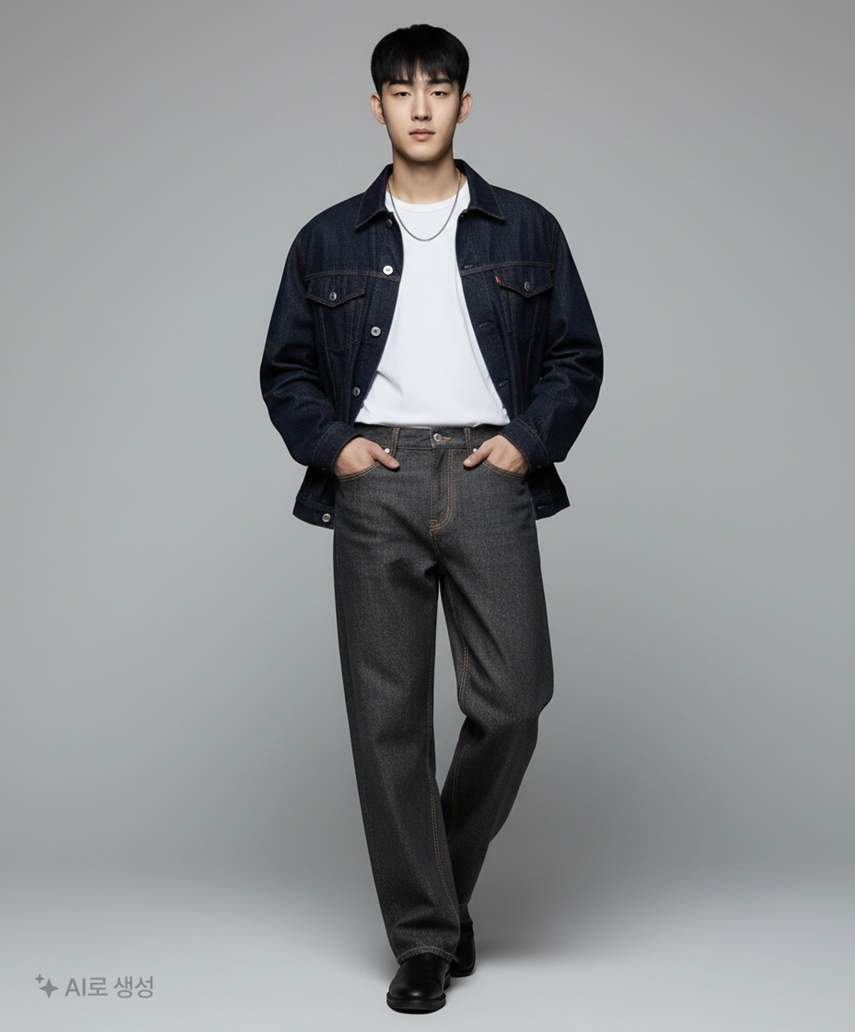 더 크로스(THE CROSS) 청/데님 팬츠 L