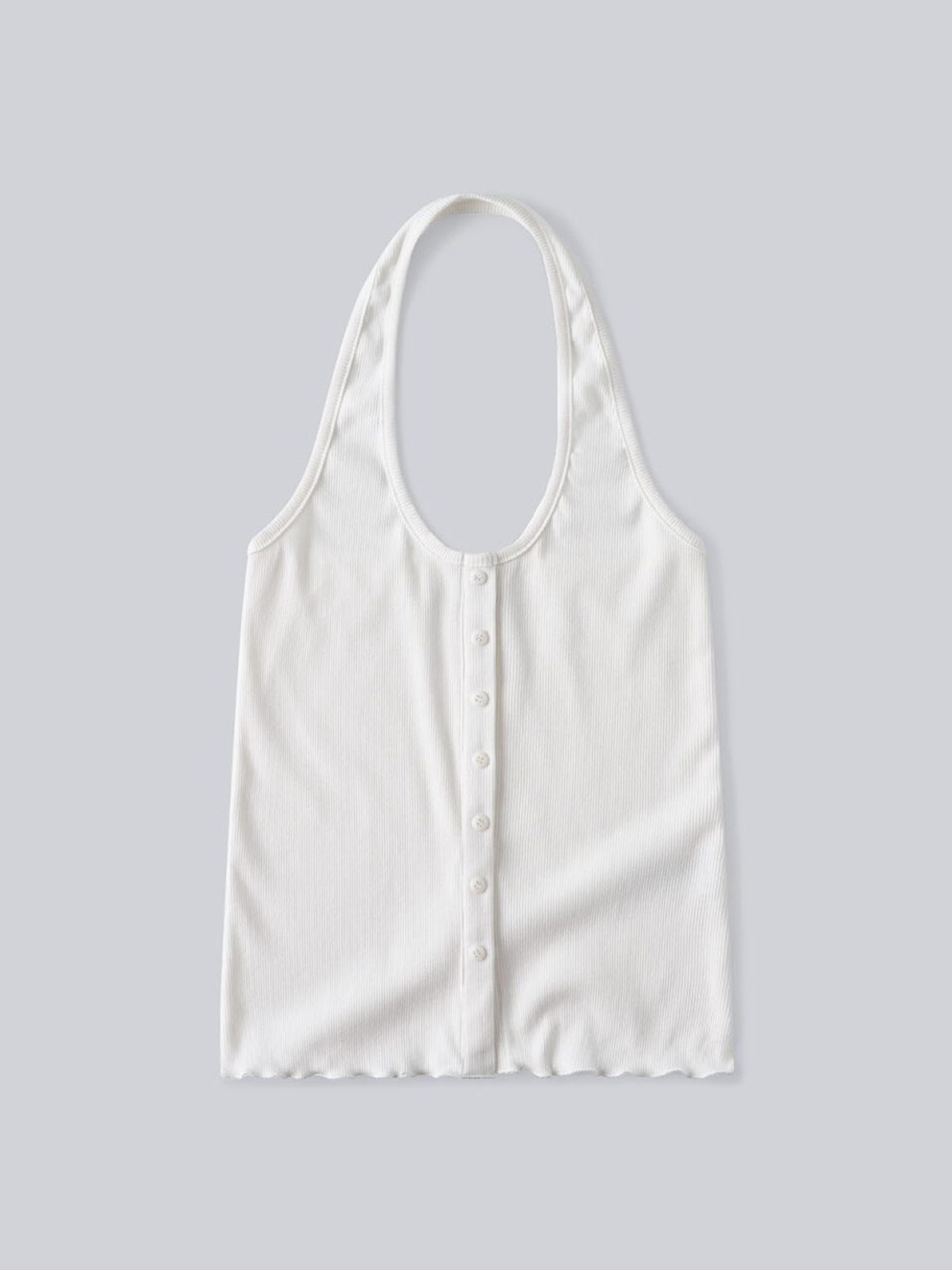 앤하츠(ANNEHEARTS) Button Point Cami Top_IVORY