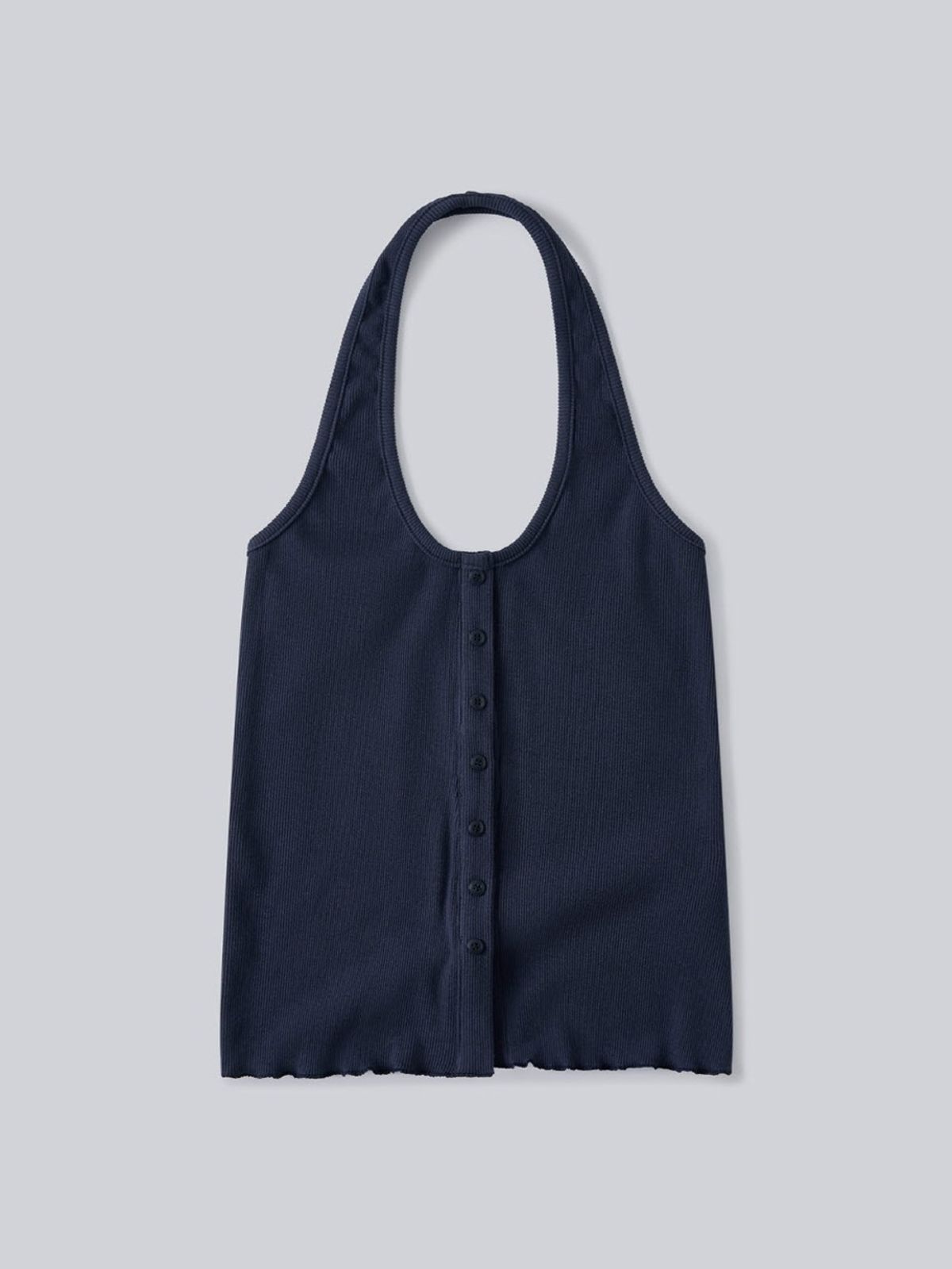 앤하츠(ANNEHEARTS) Button Point Cami Top_NAVY