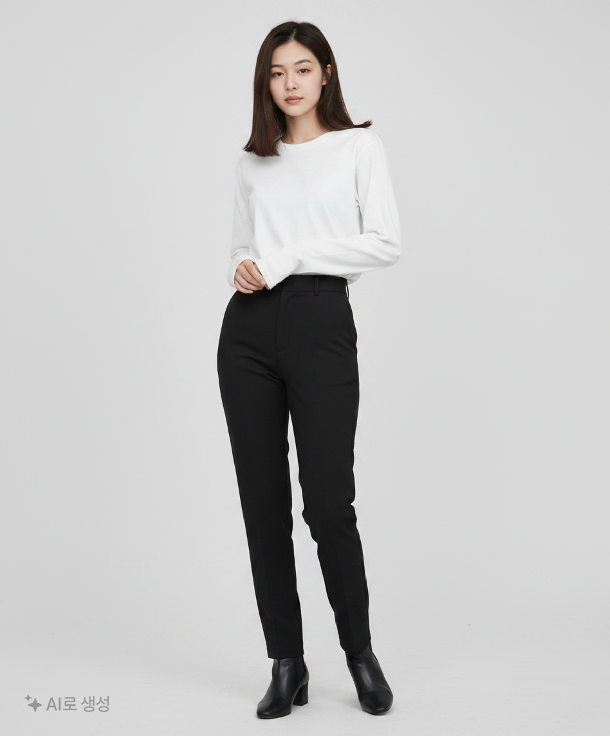 음(UMM) 긴소매 티셔츠