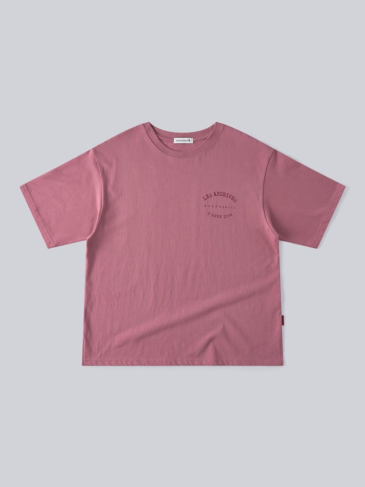 앤하츠(ANNEHEARTS) Bob Muse Print Overfit Tee_INDIEPINK