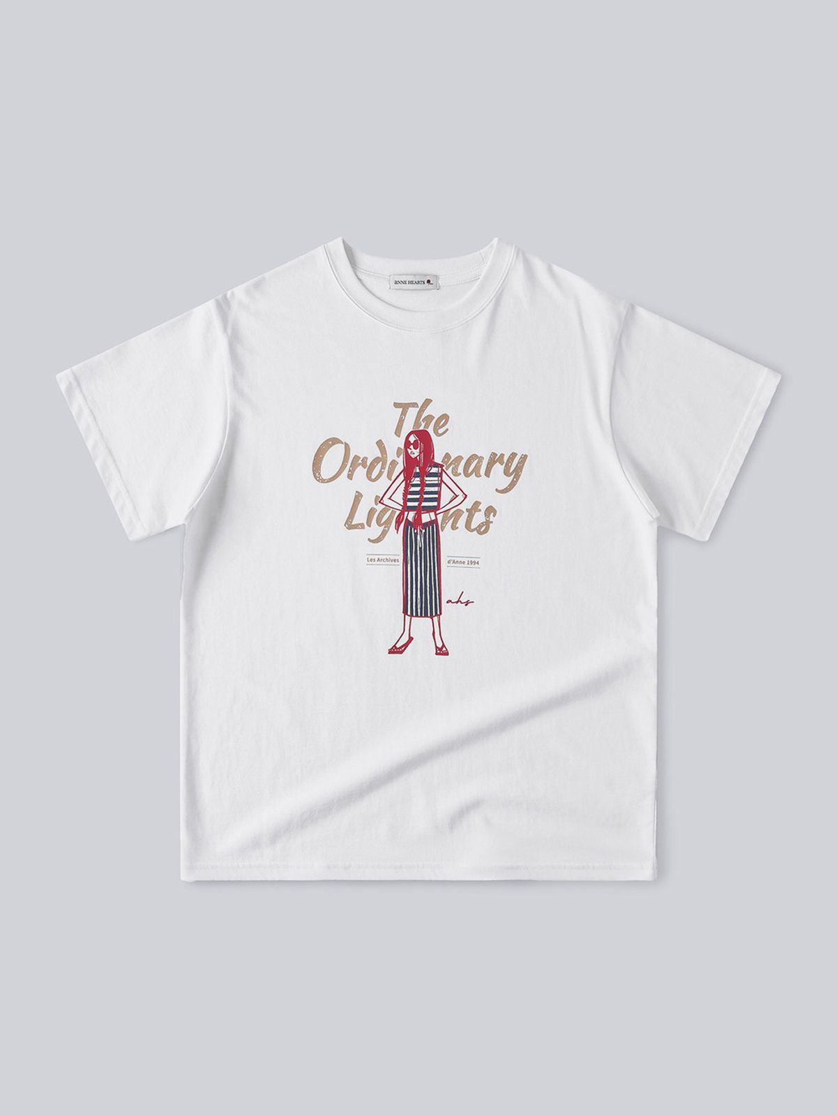 앤하츠(ANNEHEARTS) Ordinary Girl Tee_WHITE