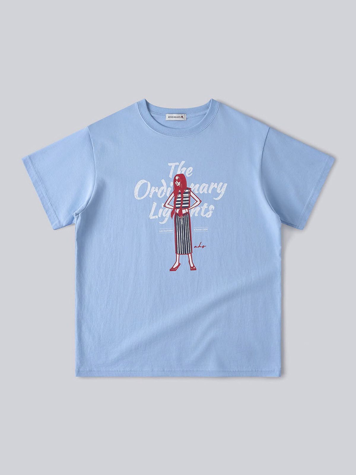 앤하츠(ANNEHEARTS) Ordinary Girl Tee_SKYBLUE