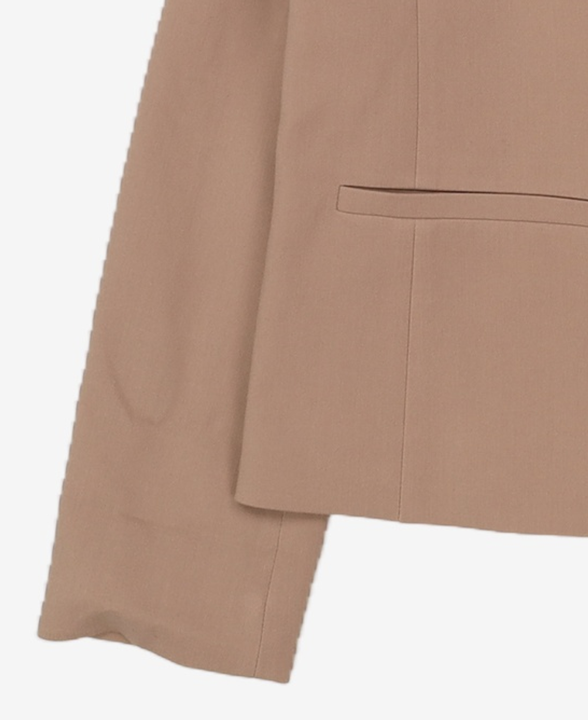 미쏘(MIXXO) 라운드넥 일자핏 싱글 숏자켓 MIWJKBT11B S