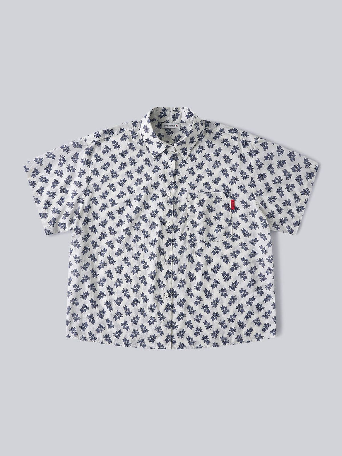 앤하츠(ANNEHEARTS) Botanical Cotton Shirt_IVORY