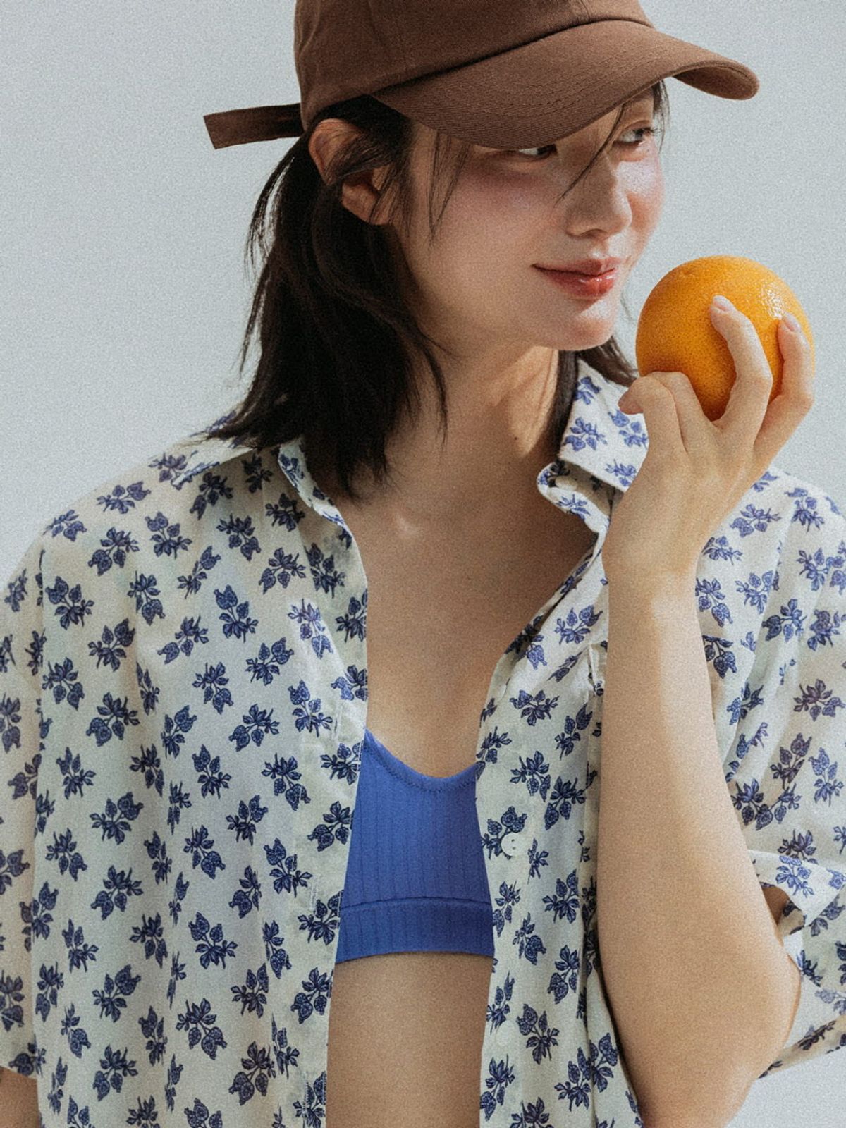 앤하츠(ANNEHEARTS) Botanical Cotton Shirt_IVORY