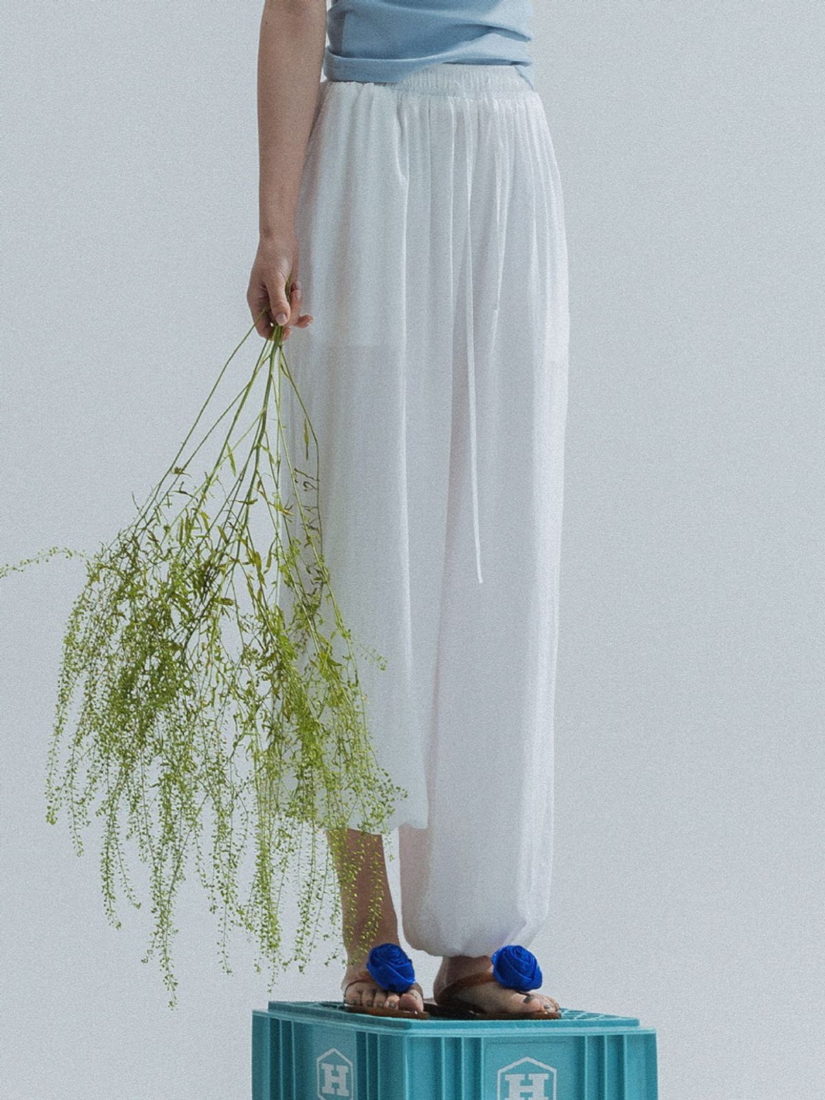 앤하츠(ANNEHEARTS) Fluid Lounge Pants_IVORY