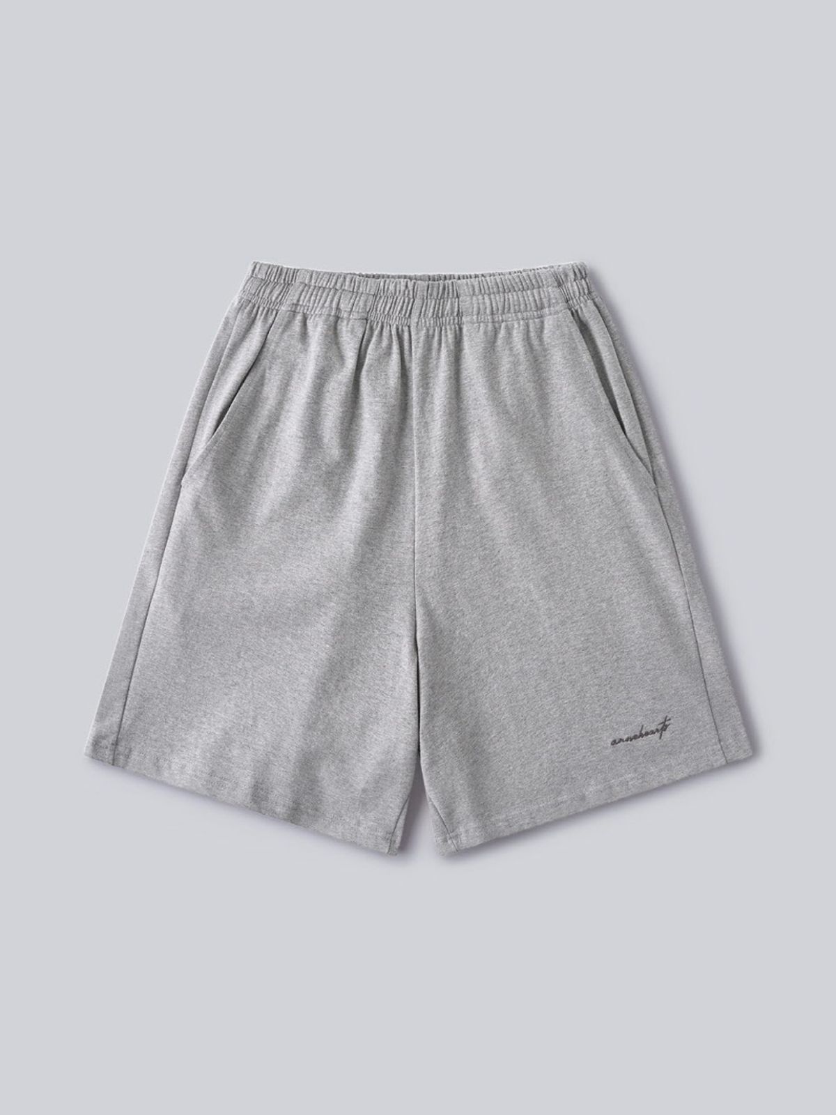 앤하츠(ANNEHEARTS) Bermuda Jersey Shorts_MELANGE