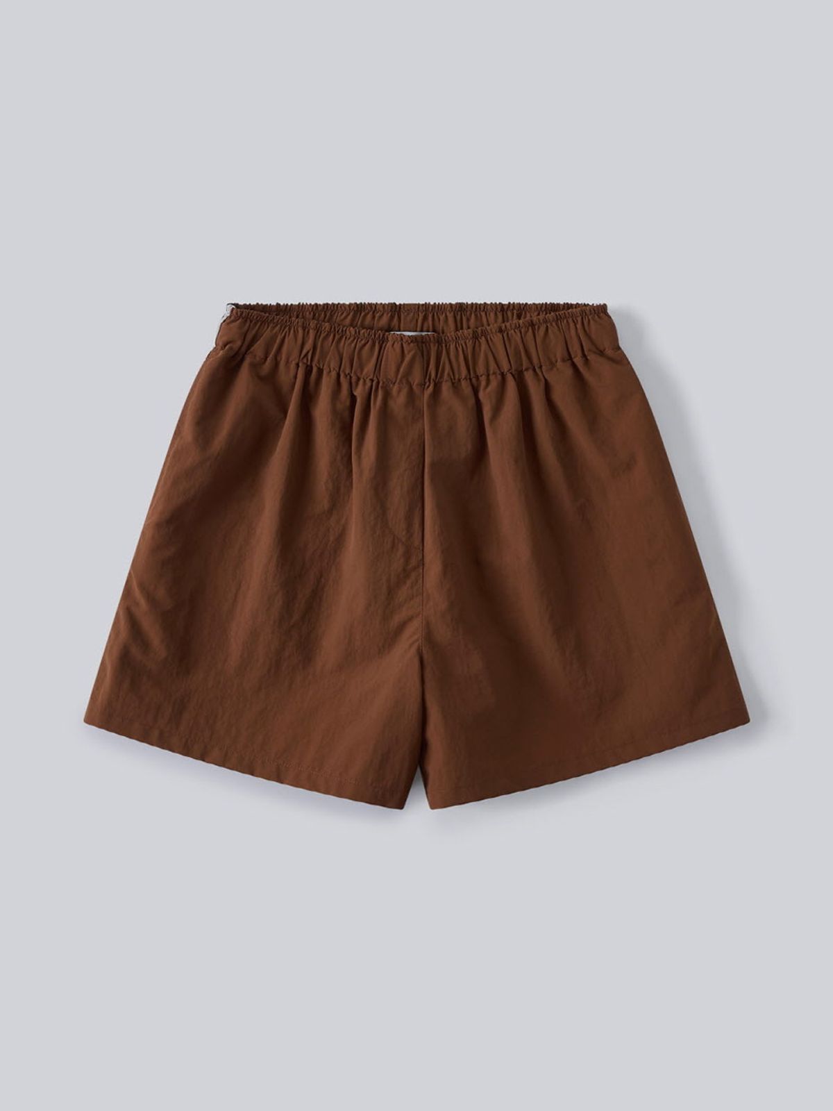 앤하츠(ANNEHEARTS) Side Lace Nylon Shorts_BROWN