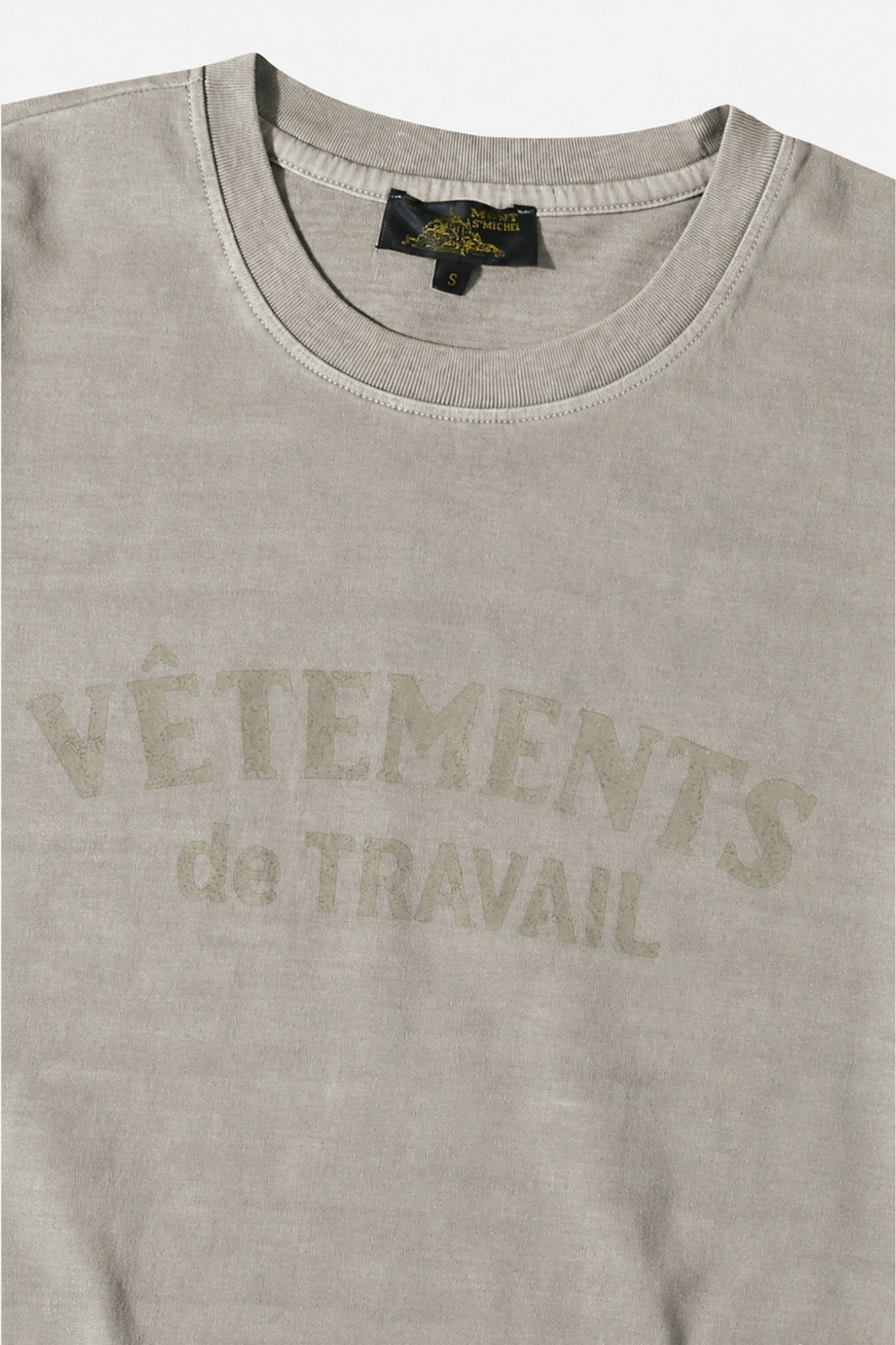 르몽생미셸(LE MONT ST MICHEL) Vintage Washed Unisex T-shirts_Oatmeal