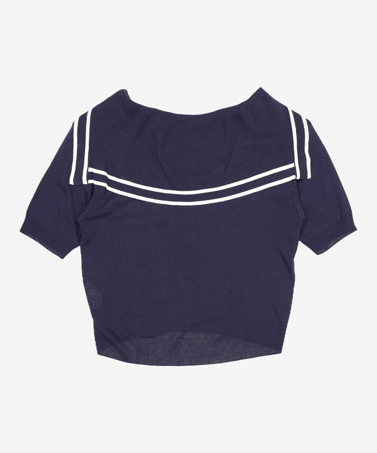 미쏘(MIXXO) 세일러카라 배색 반팔 풀오버 MIWKAC514T M