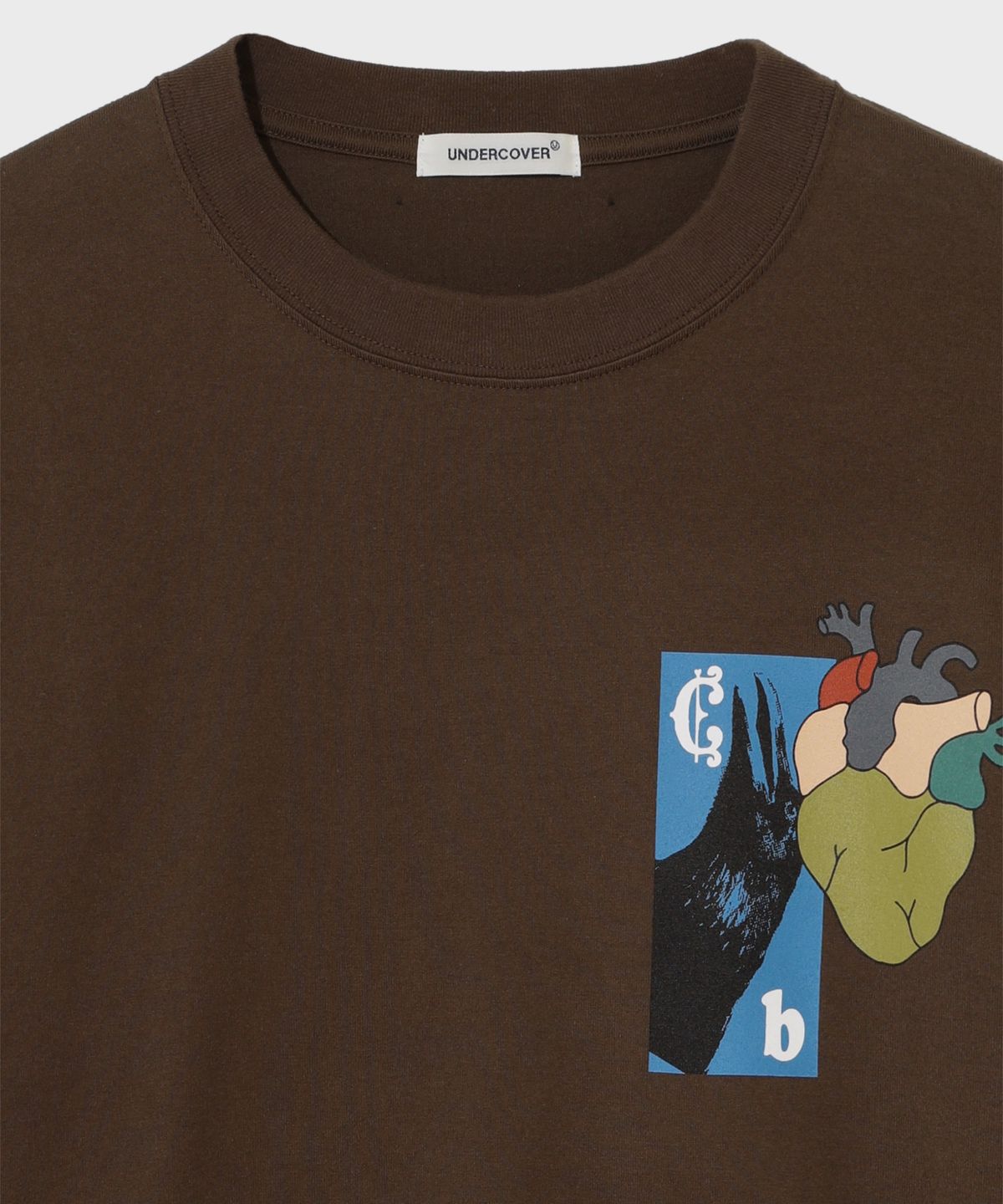 언더커버(UNDERCOVER) (M) 티셔츠 브라운 UP2F4810-2 T-SHIRT BROWN