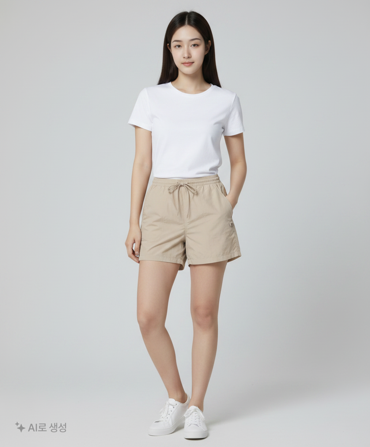 코드그라피(CGP) 크리스피 나일론 쇼츠_라이트그레이 M