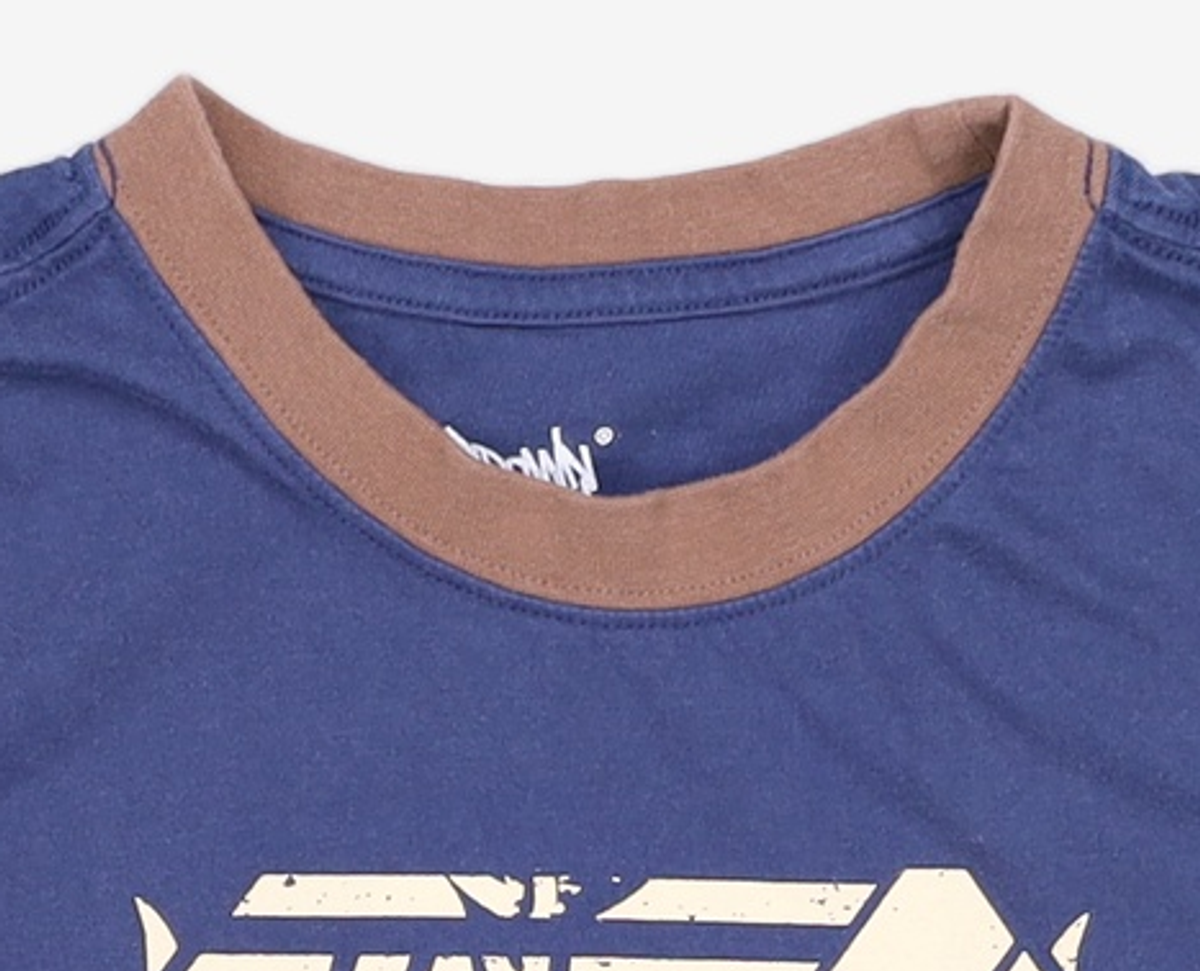 브라운브레스(BROWNBREATH) W EMBLEM RINGER TEE - NAVY M