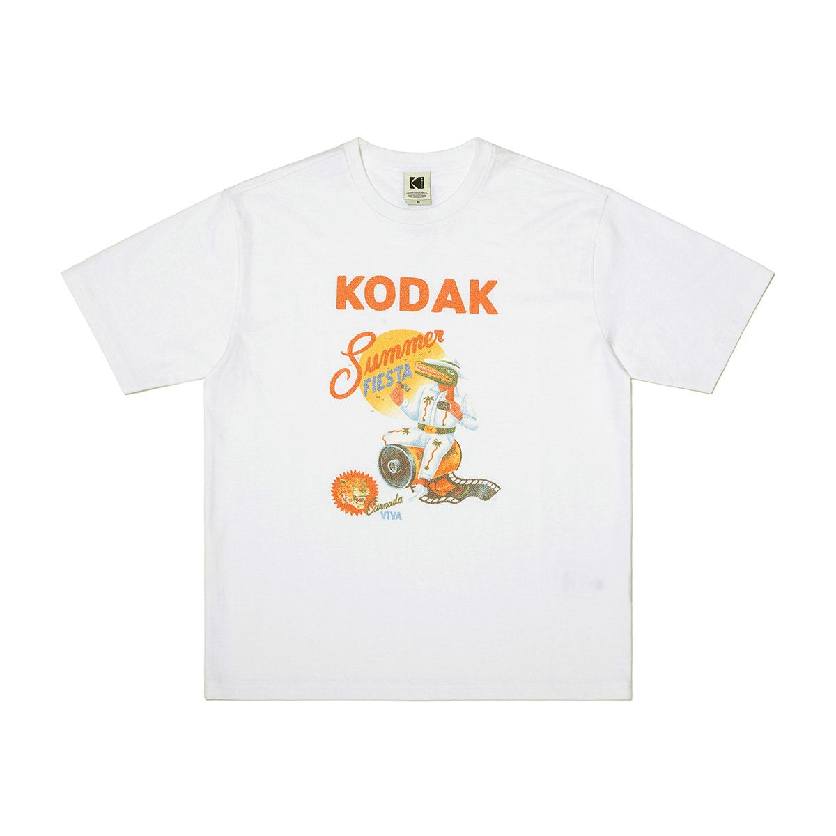 코닥(KODAK) [알란베리리스] 세이코닥 핫썸머 워싱 반팔티셔츠 WHITE