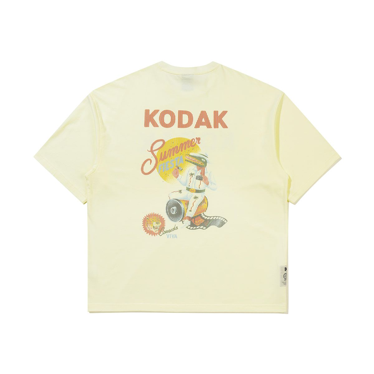 코닥(KODAK) [알란베리리스] 세이코닥 핫썸머 아스킨 반팔티셔츠 IVORY
