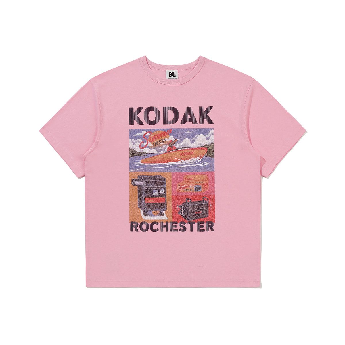 코닥(KODAK) [알란베리리스] 세이코닥 핫썸머 코튼 반팔티셔츠 PINK