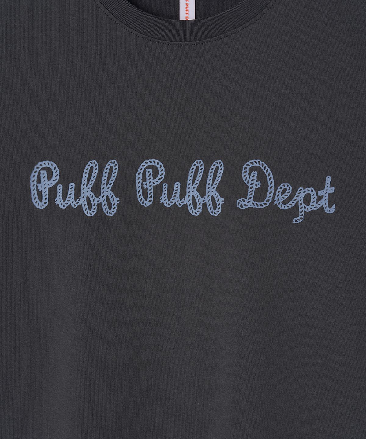 퍼프퍼프뎁트(PUFF PUFF DEPT) Signature Rope COOLING T-shirt CHARCOAL