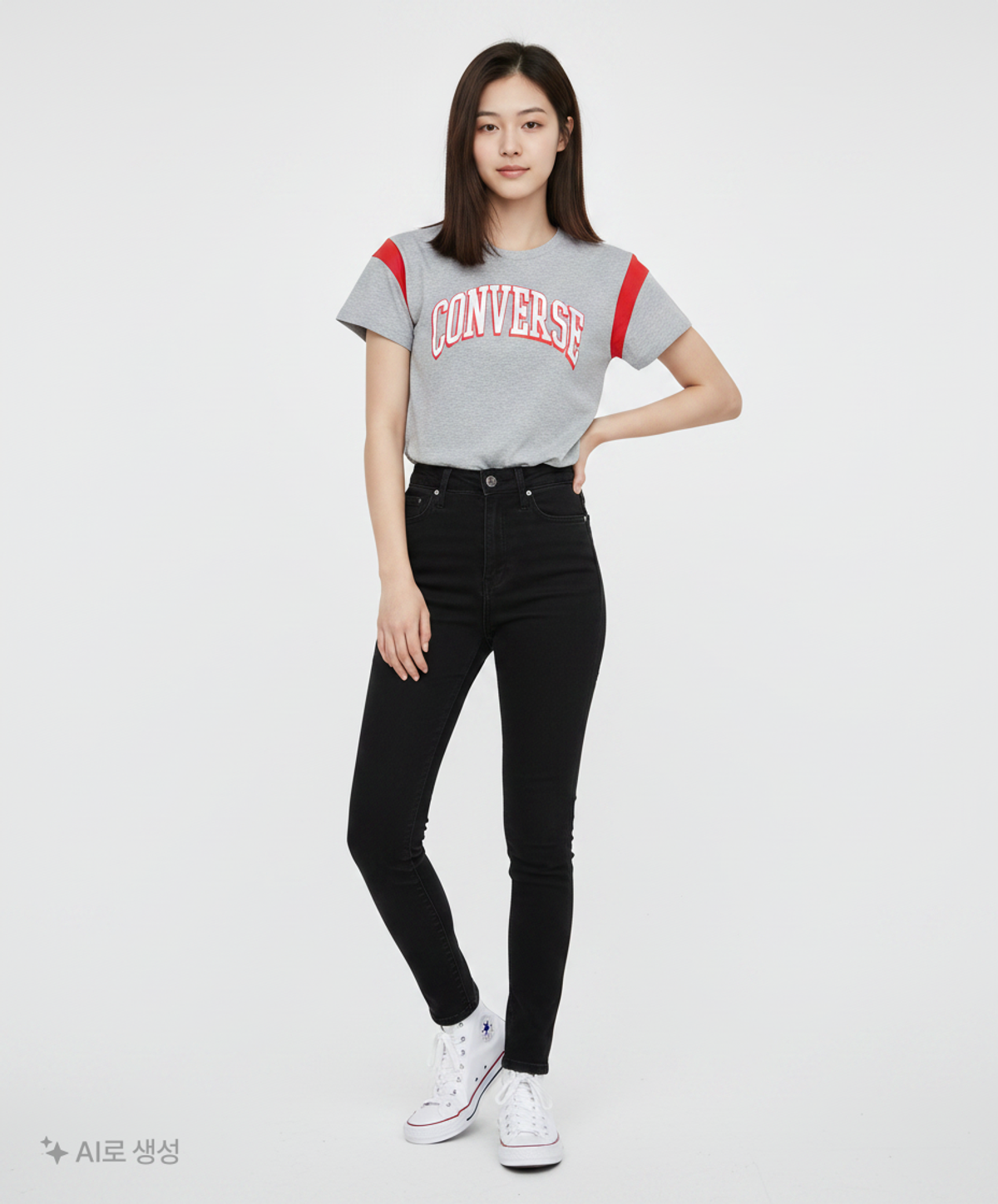 컨버스(CONVERSE) 반소매 티셔츠 L