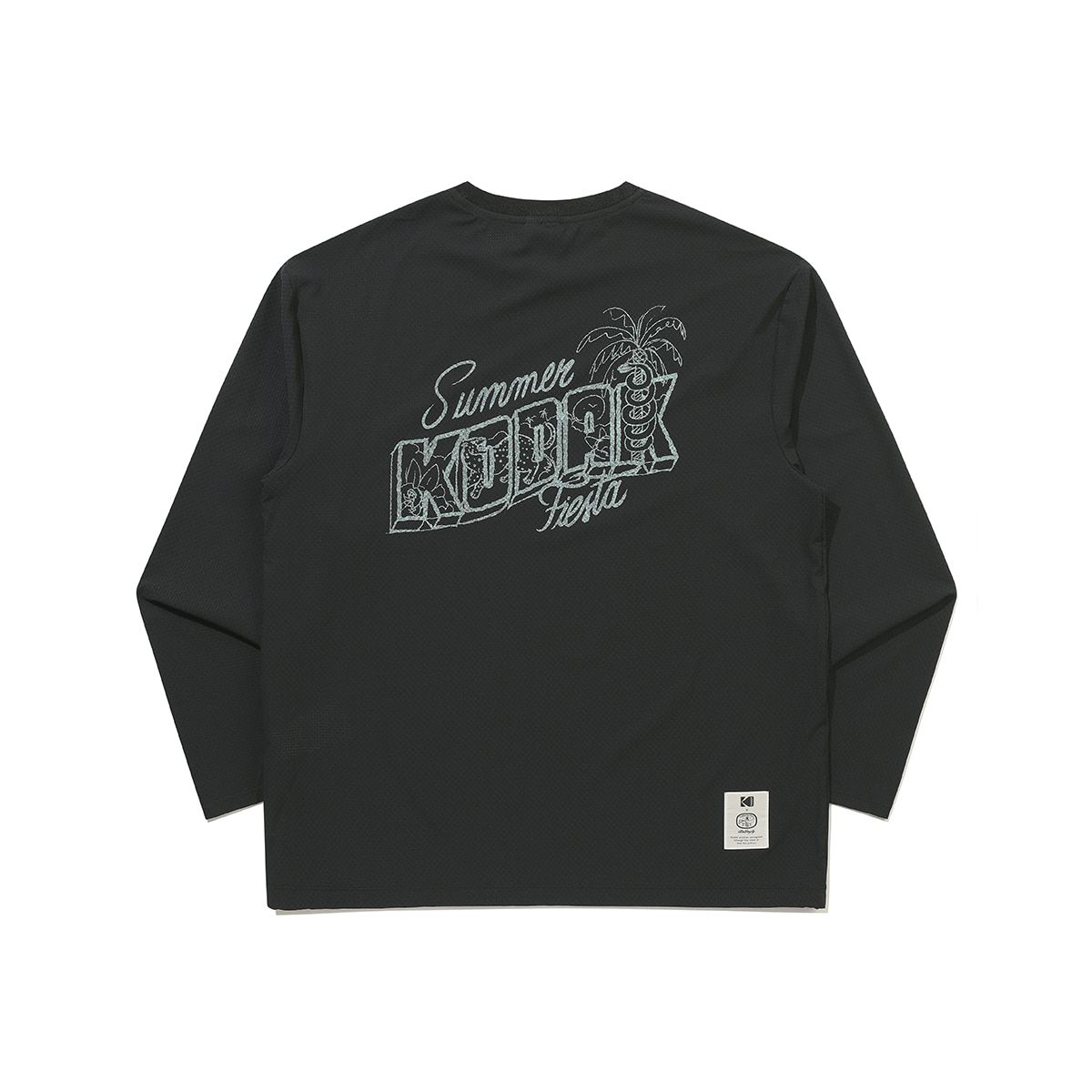 코닥(KODAK) [알란베리리스] 세이코닥 에어홀 긴팔티셔츠 BLACK