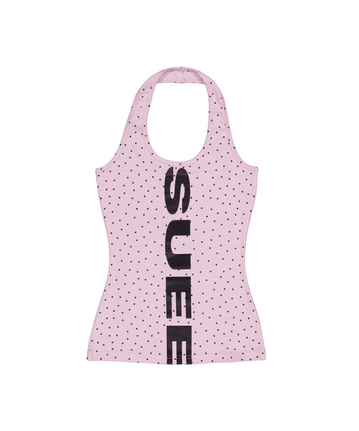 셋업이엑스이(SETUP-EXE) DOT LOGO HALTERNECK TOP / PINK