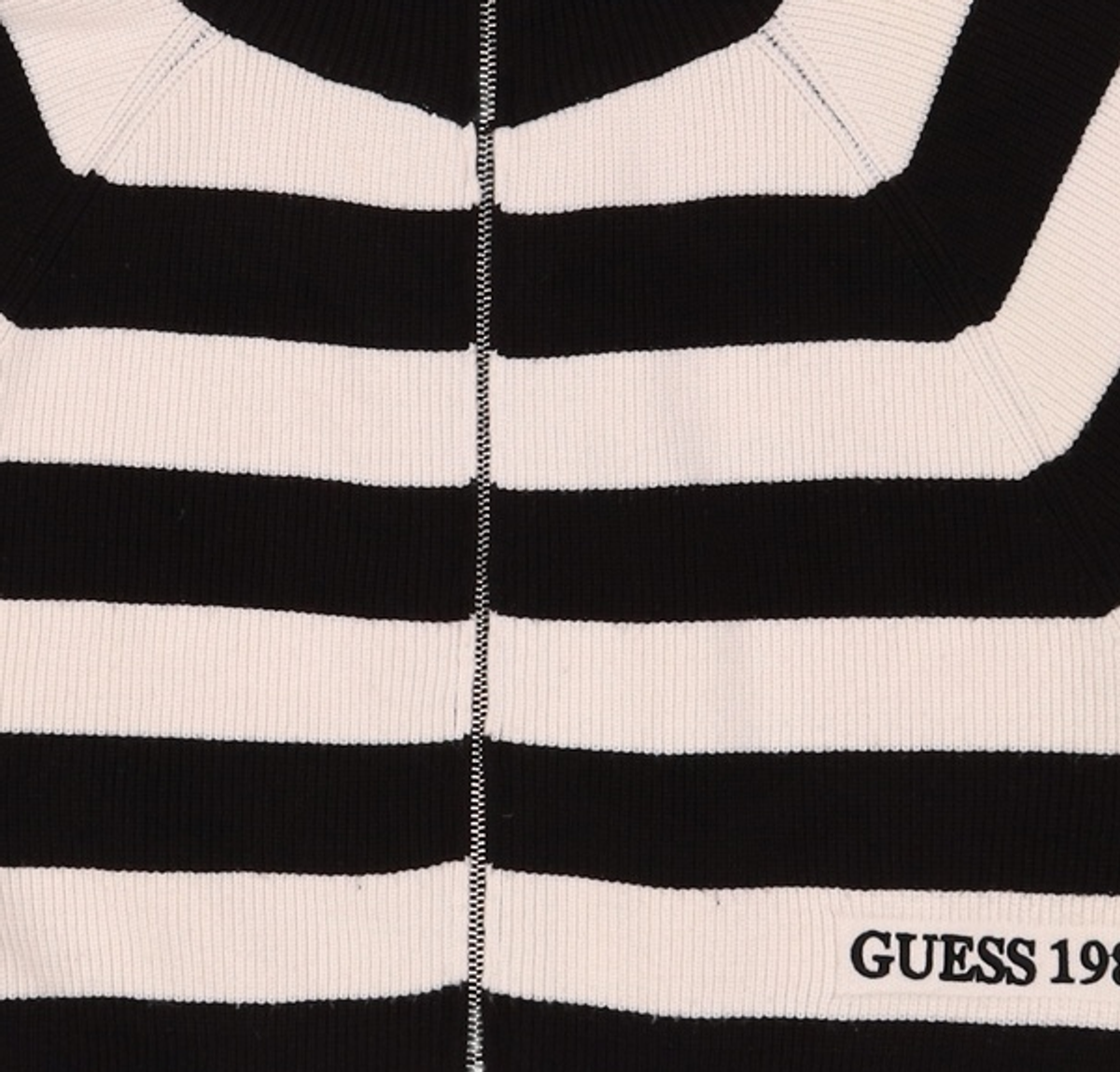 게스(GUESS) 라글란 크랍 스웨터 집업 XS
