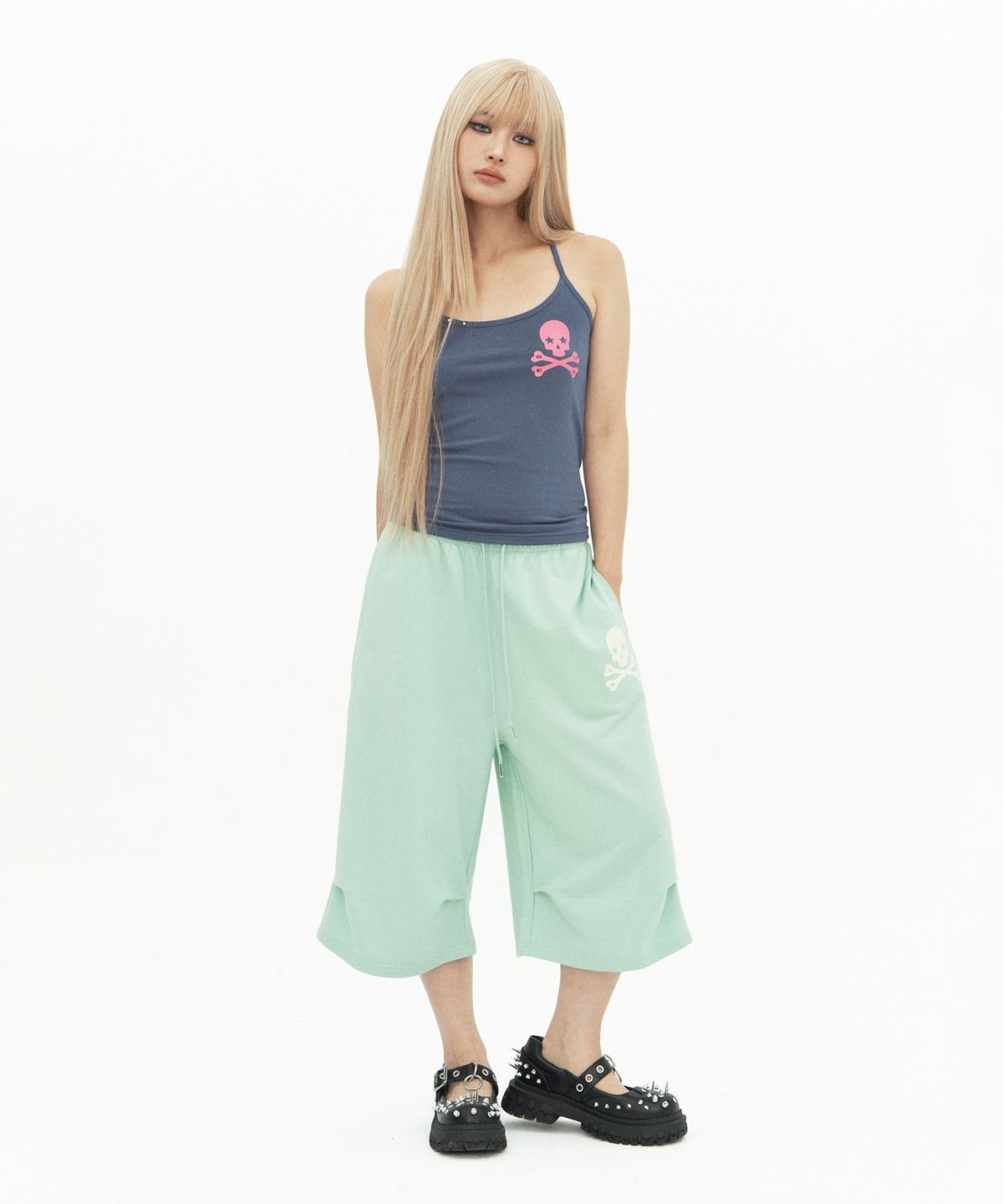 셋업이엑스이(SETUP-EXE) BASIC BERMUDA PANTS / MINT
