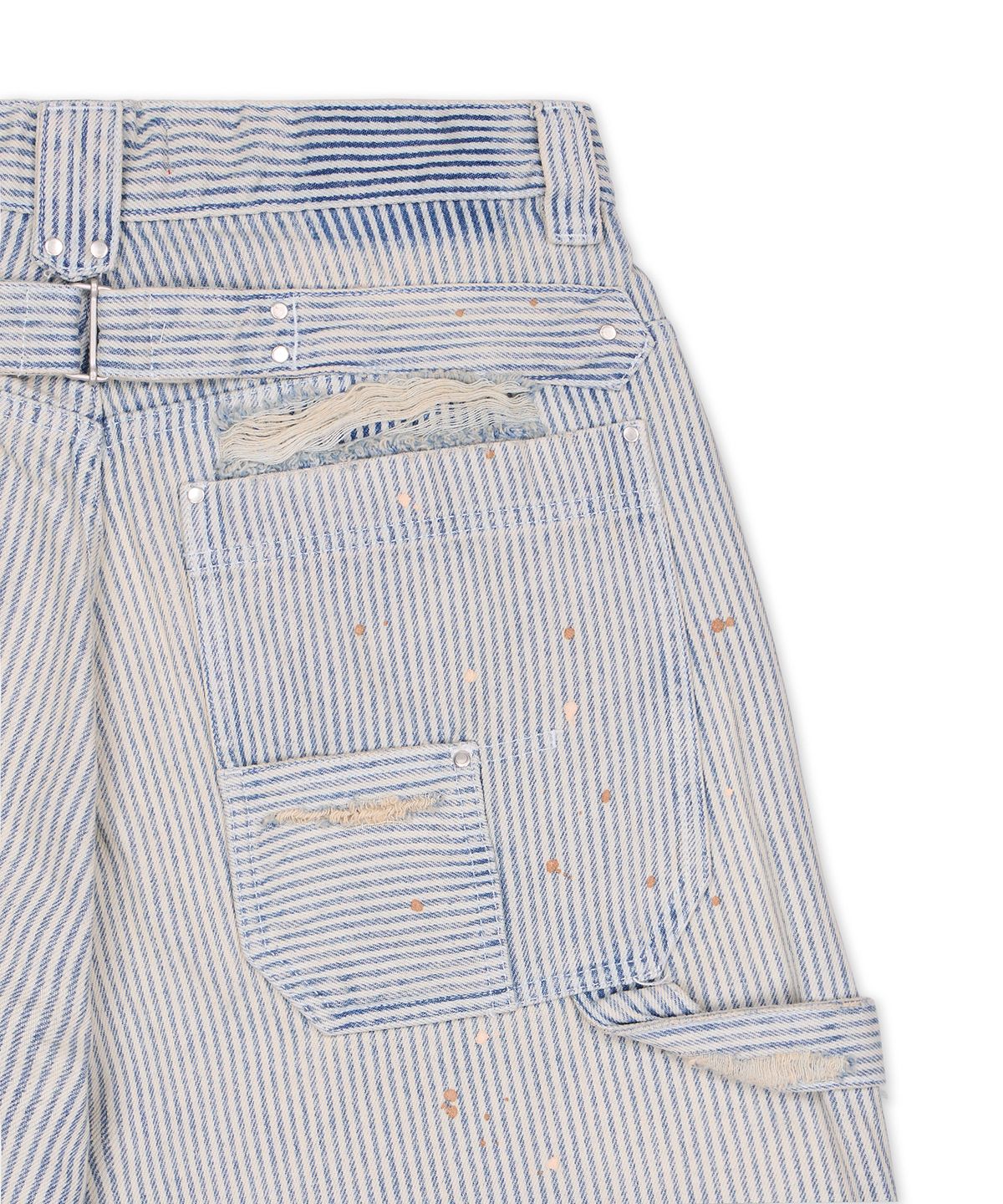 제이디드 런던(JADED LONDON) 핀스트라이프 카펜터 쇼츠 (PINSTRIPE CARPENTER JORTS)
